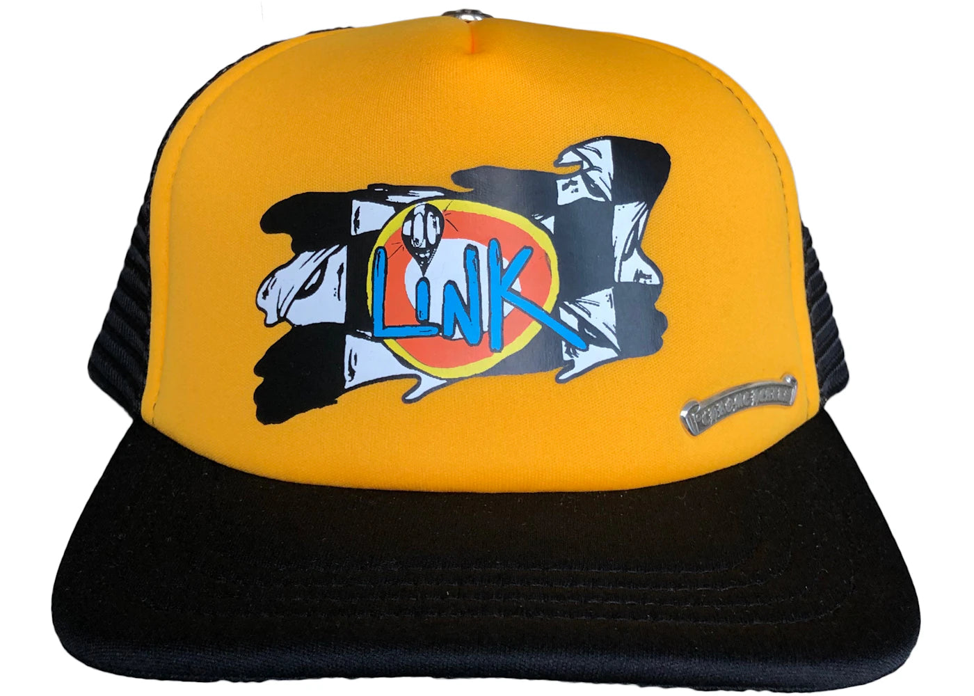 Chrome Hearts Matty Boy Sex Records Link Trucker Hat Black/Yellow