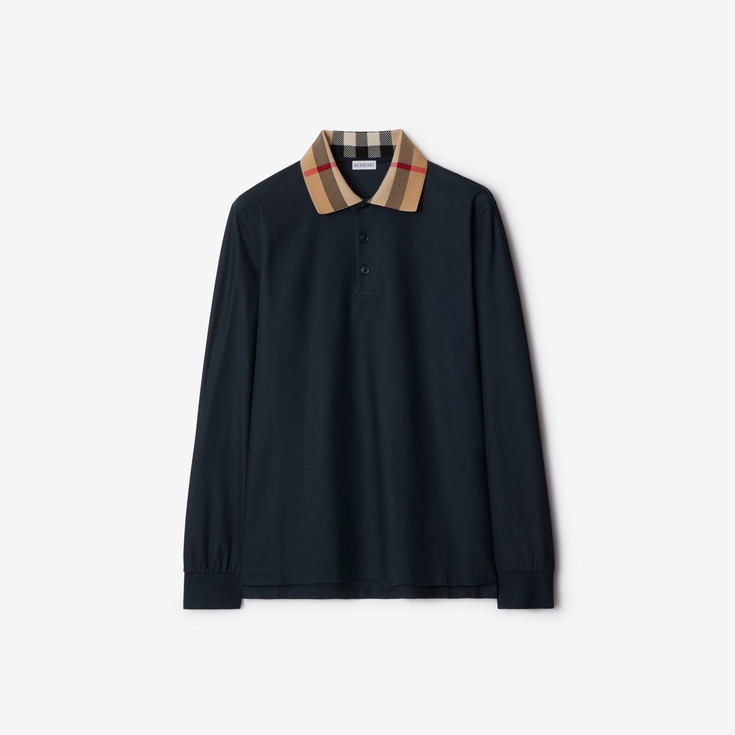 Cotton Polo Shirt - Smoked navy