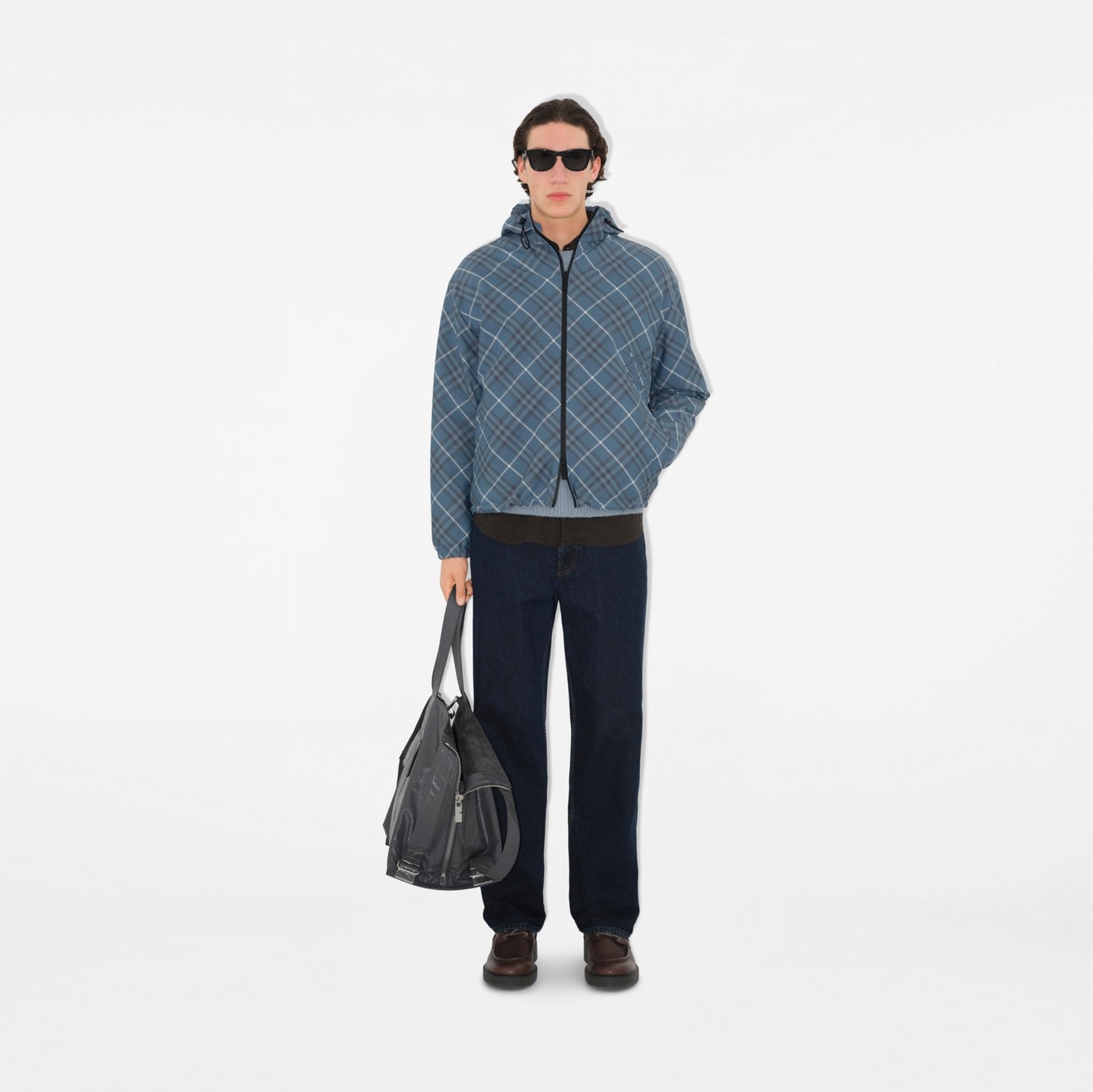 Reversible Check Jacket - Pewter