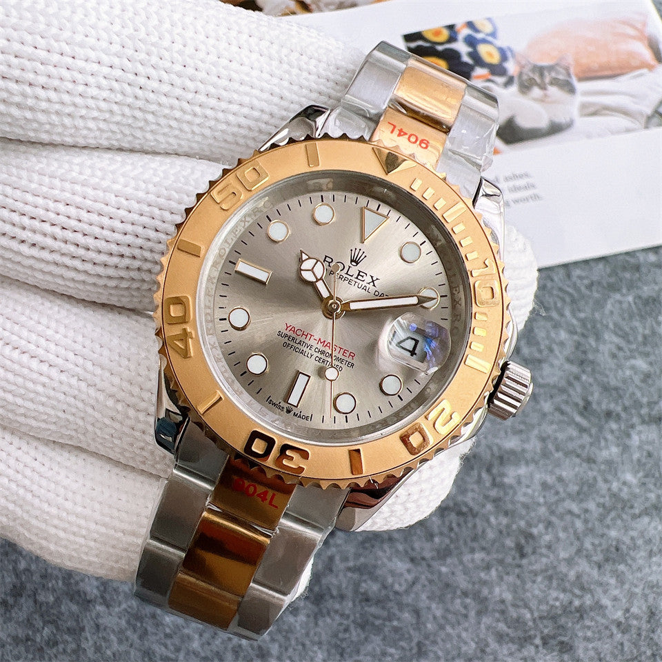 Rolex Yacht-Master 40mm Gold Silver Dial