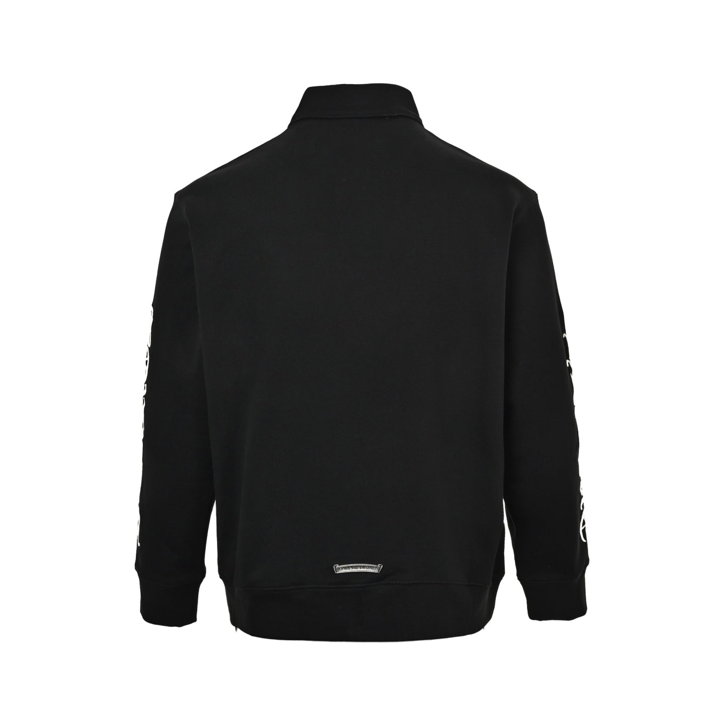 Sanskrit-Style Embroidered Half-Zip Sweatshirt