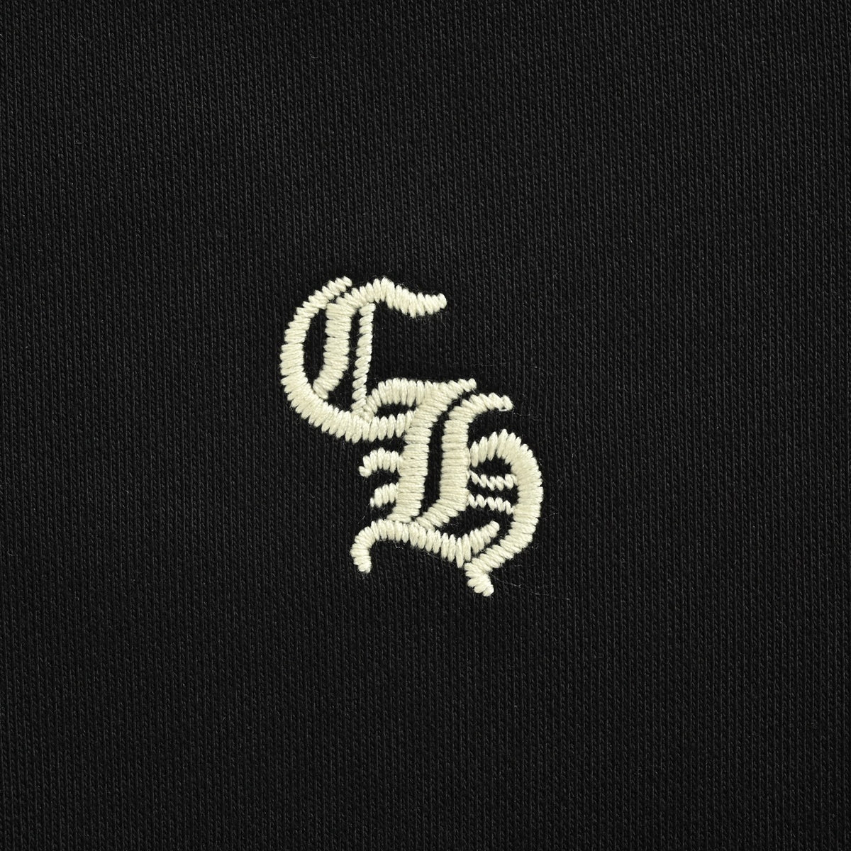 Sanskrit-Style Embroidered Half-Zip Sweatshirt