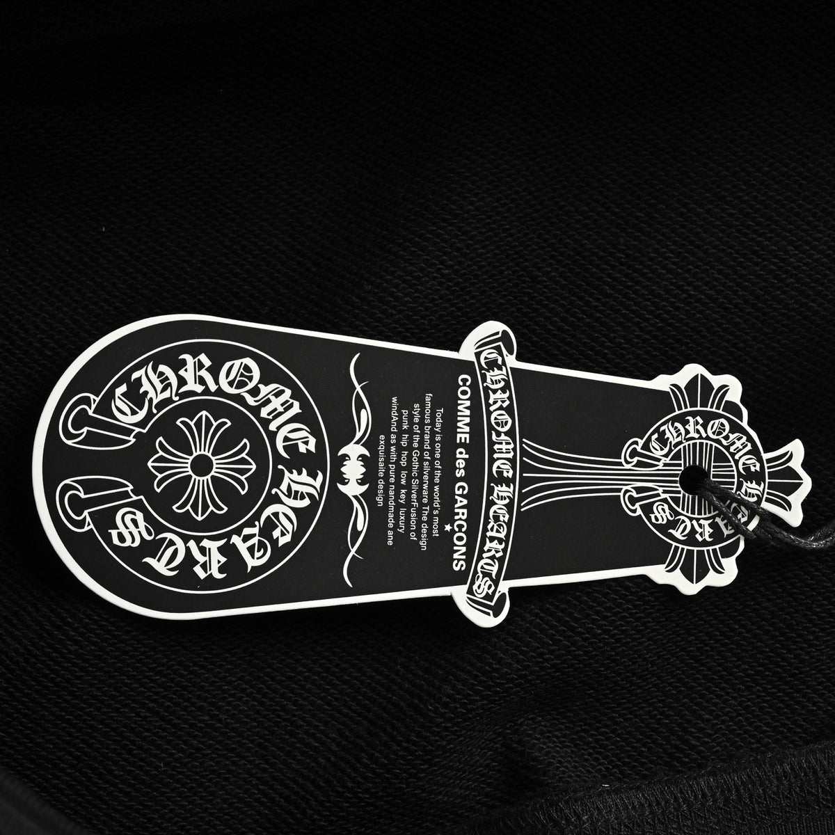 Sanskrit-Style Embroidered Half-Zip Sweatshirt