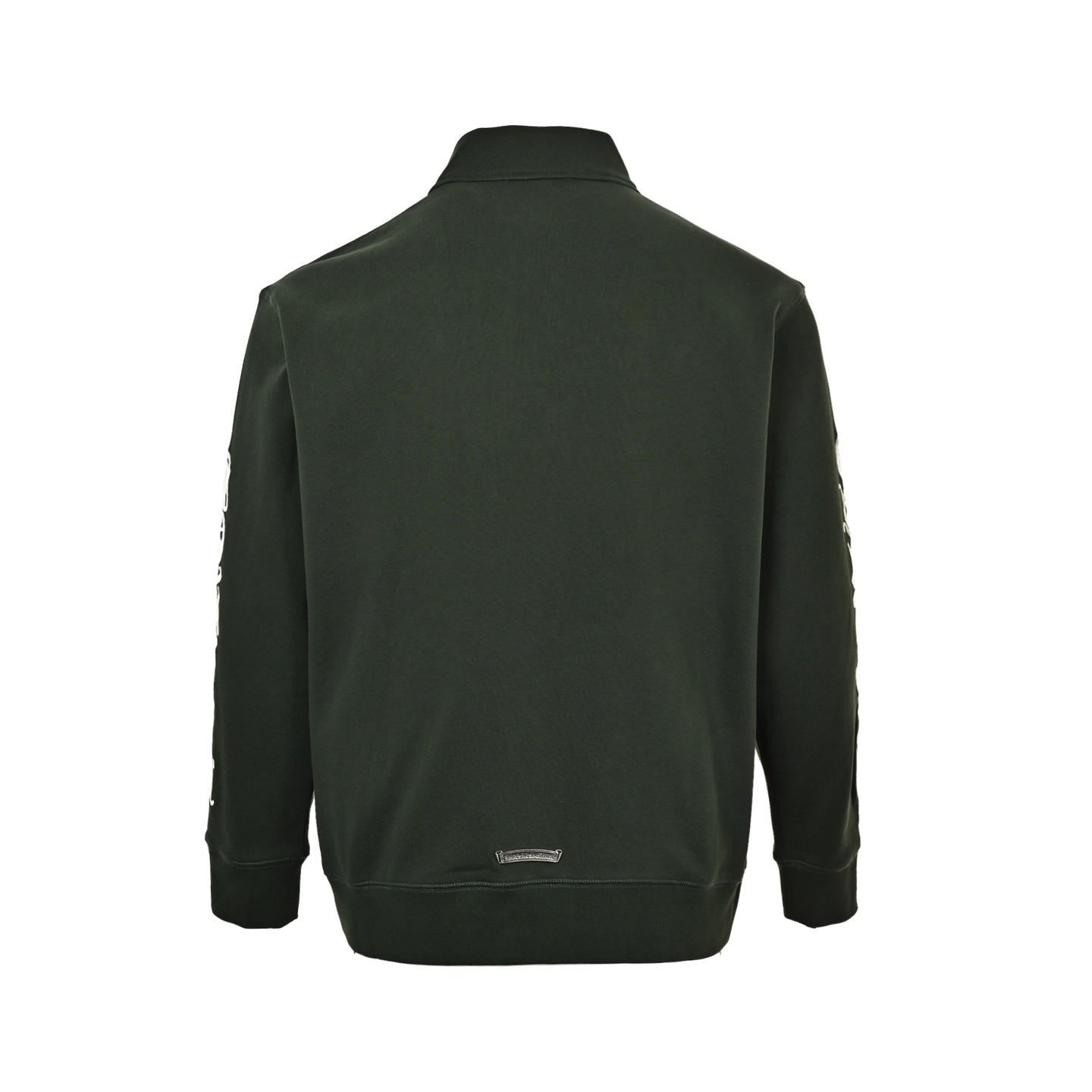 Sanskrit-Style Embroidered Half-Zip Sweatshirt