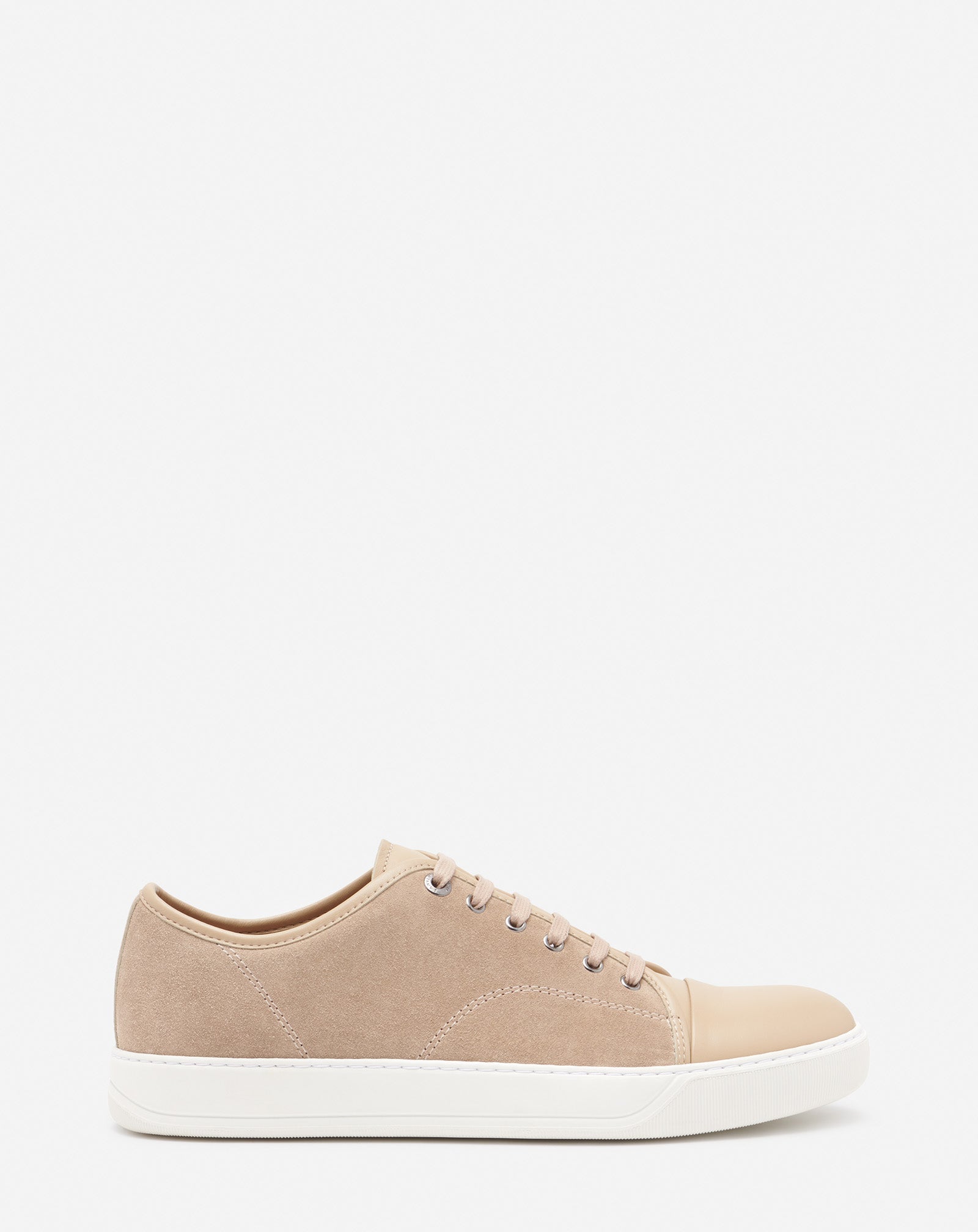 DBB1 LEATHER AND SUEDE SNEAKERS - TAUPE