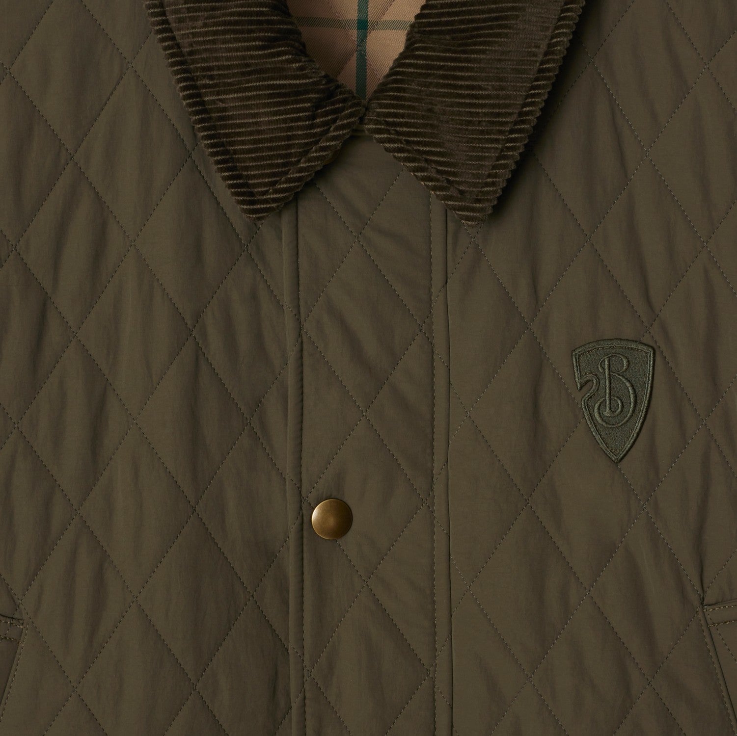 Quilted Nylon Barn Jacket - Loch/linden