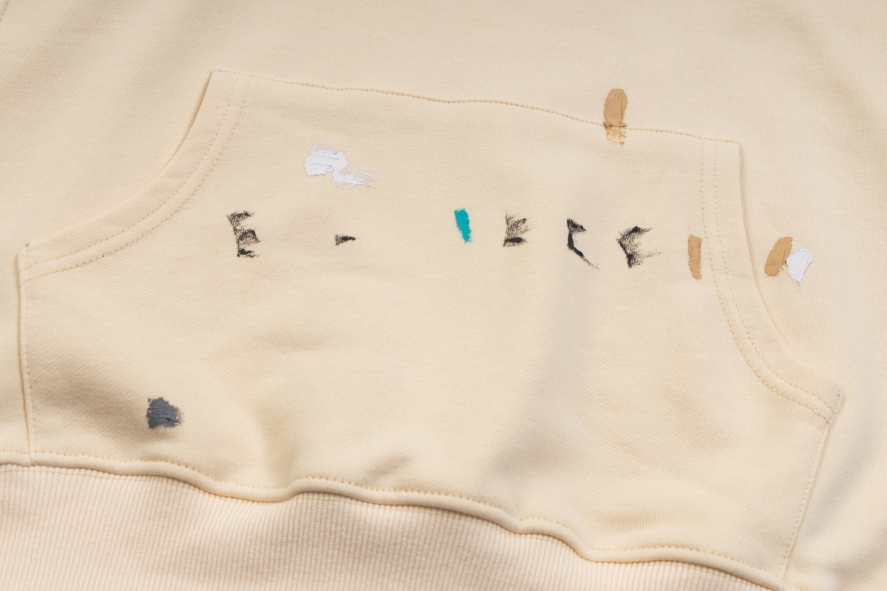 Gallery Dept. Graffiti Hoodie Beige