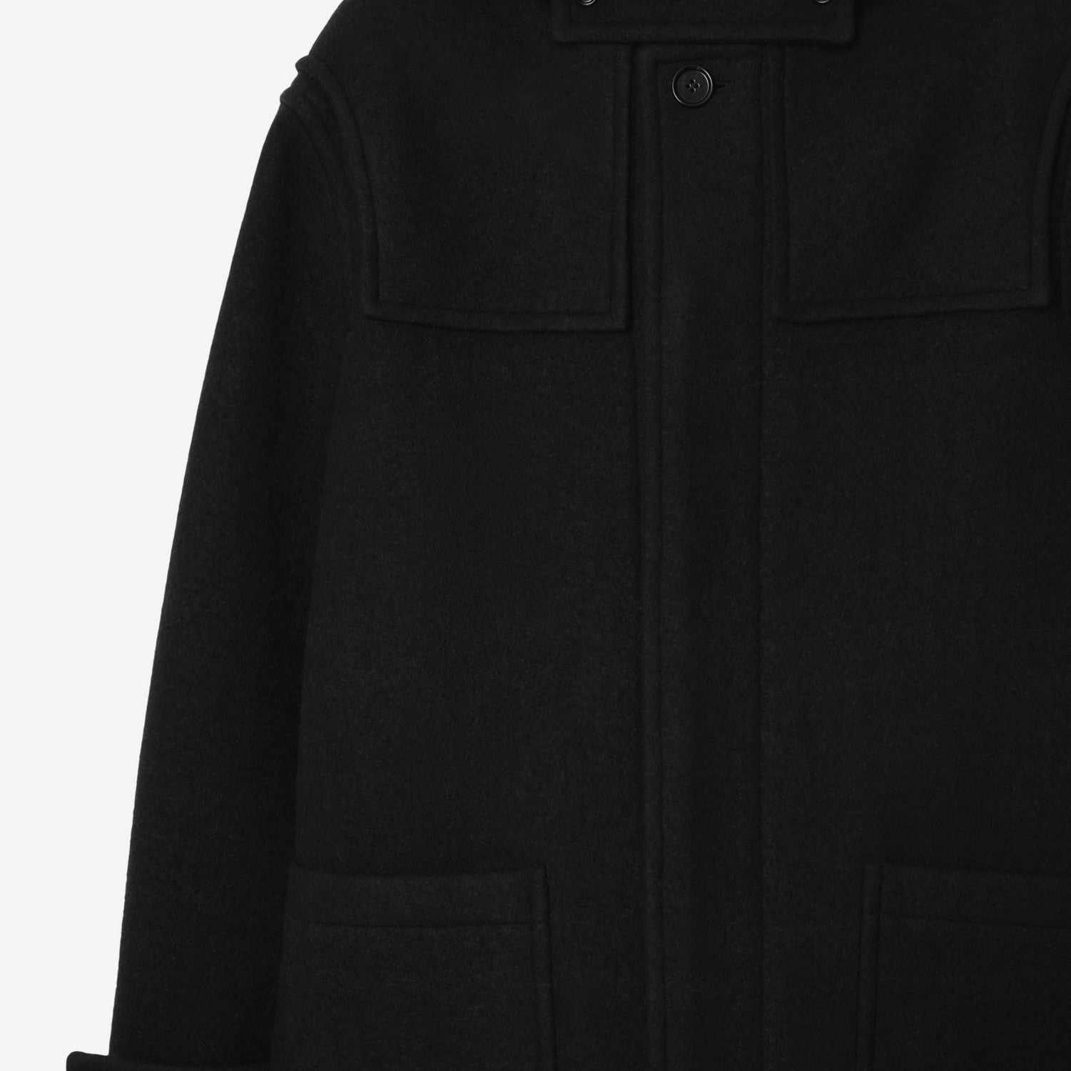 Wool Duffle Coat - Black/snug