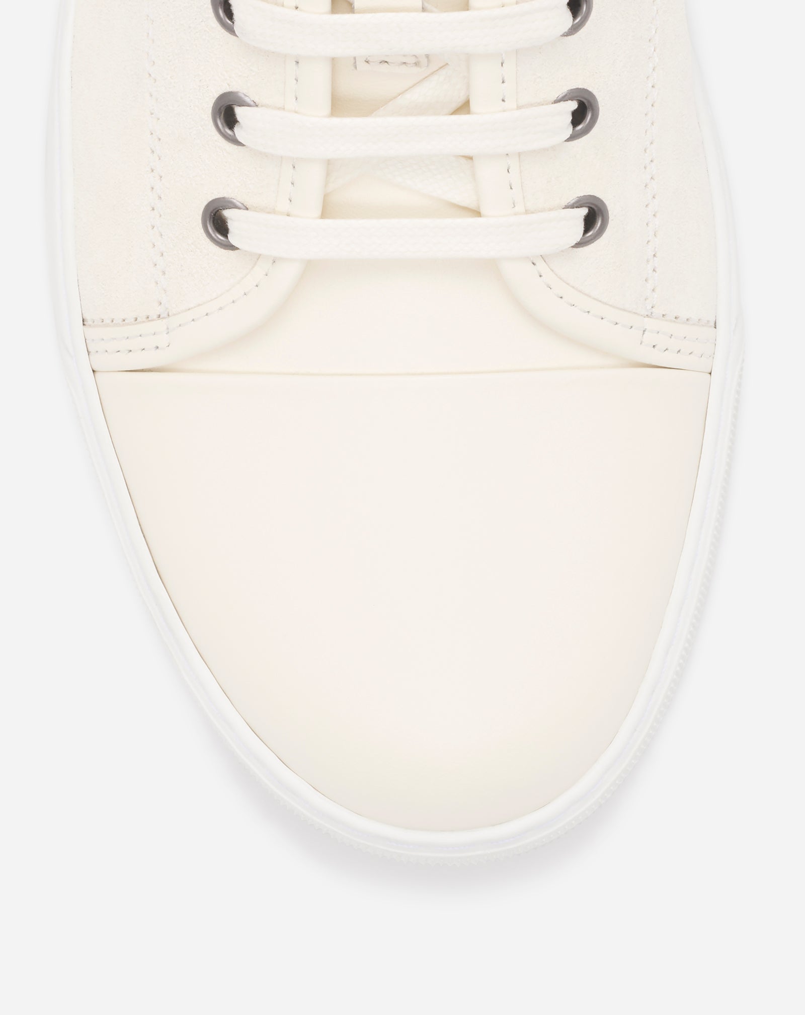 DBB1 LEATHER AND SUEDE SNEAKERS - CREAM