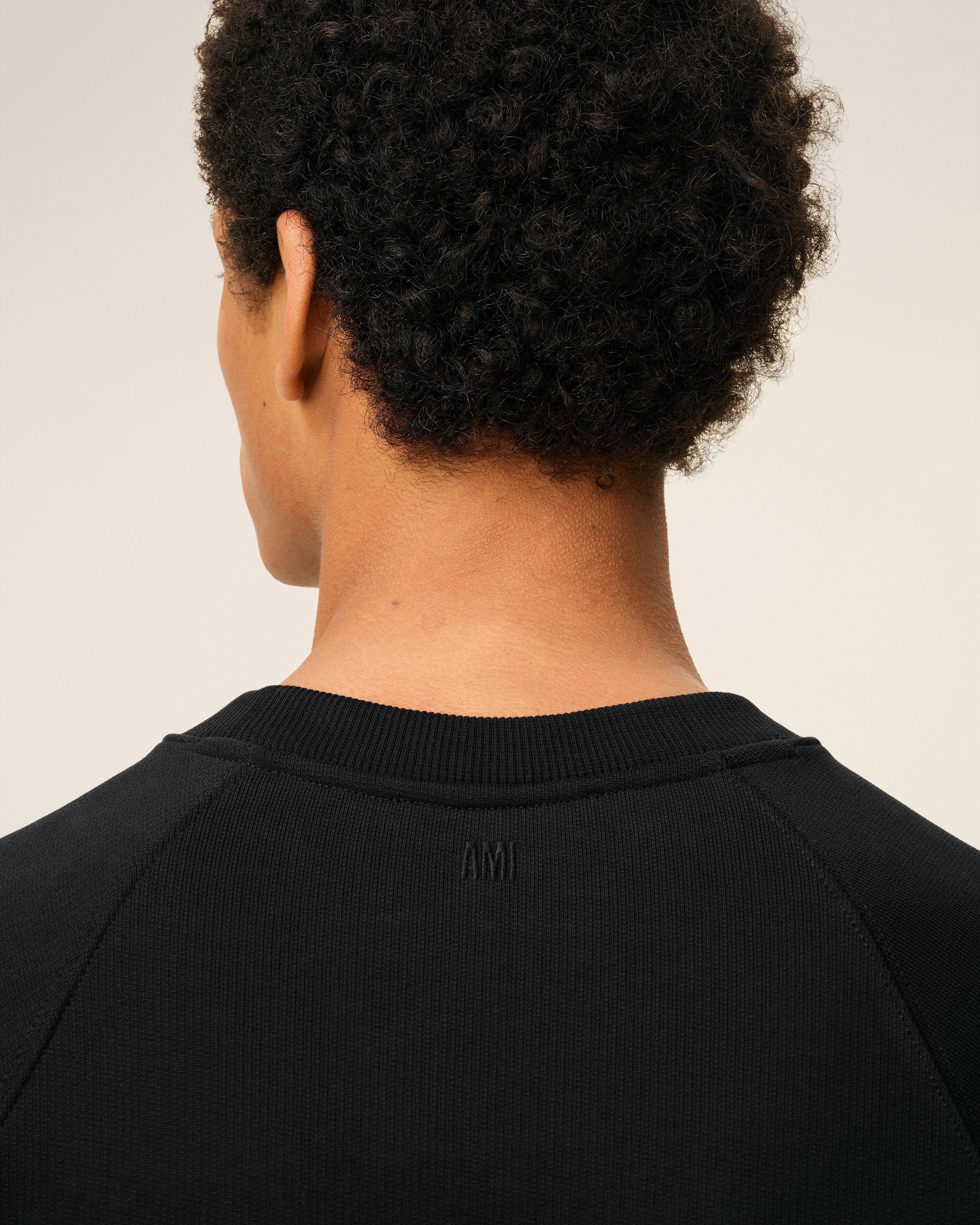 Black Cotton Ami De Coeur Sweatshirt BLACK
