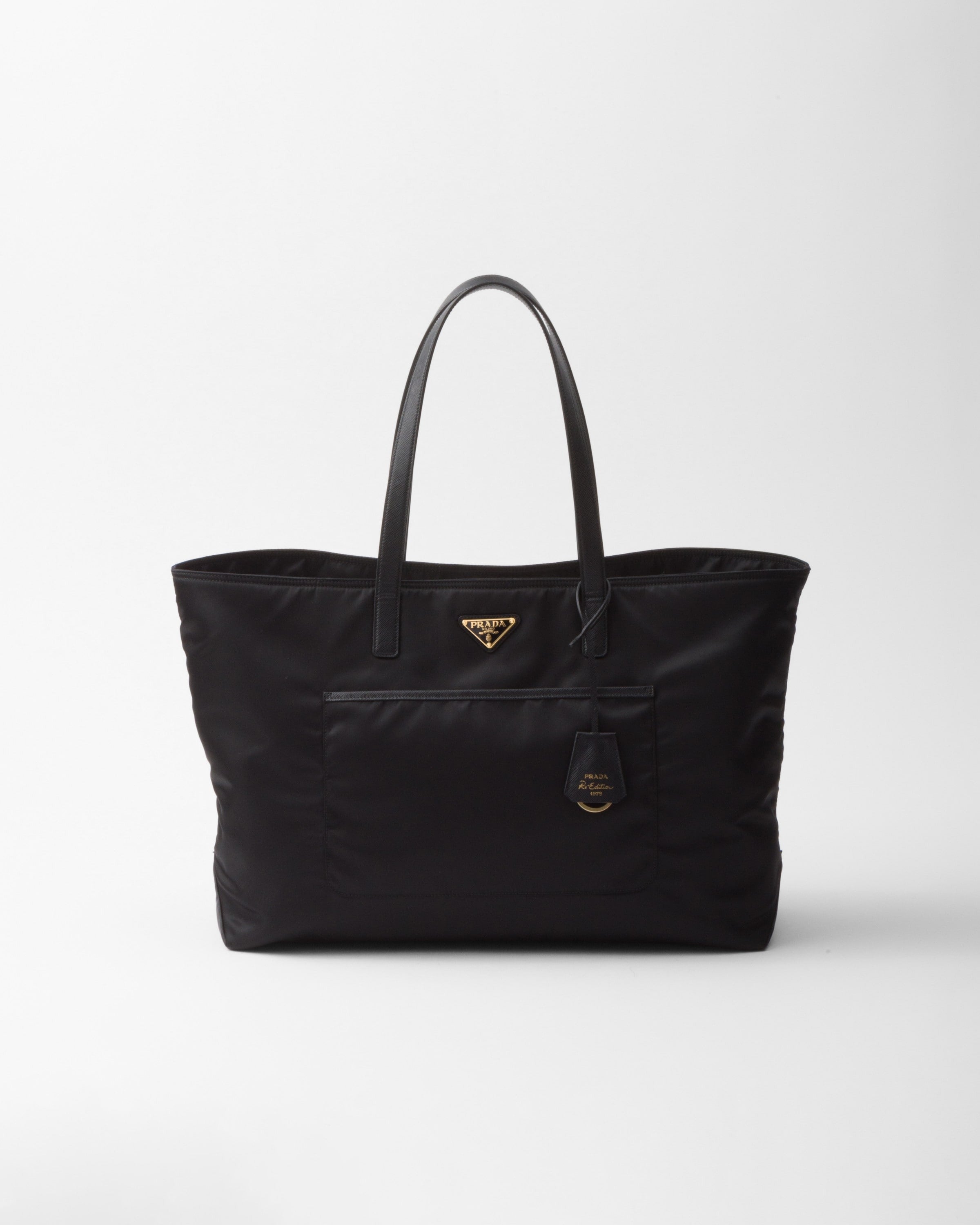 Prada Re-Edition 1978 large Re-Nylon and Saffiano leather tote bag Black