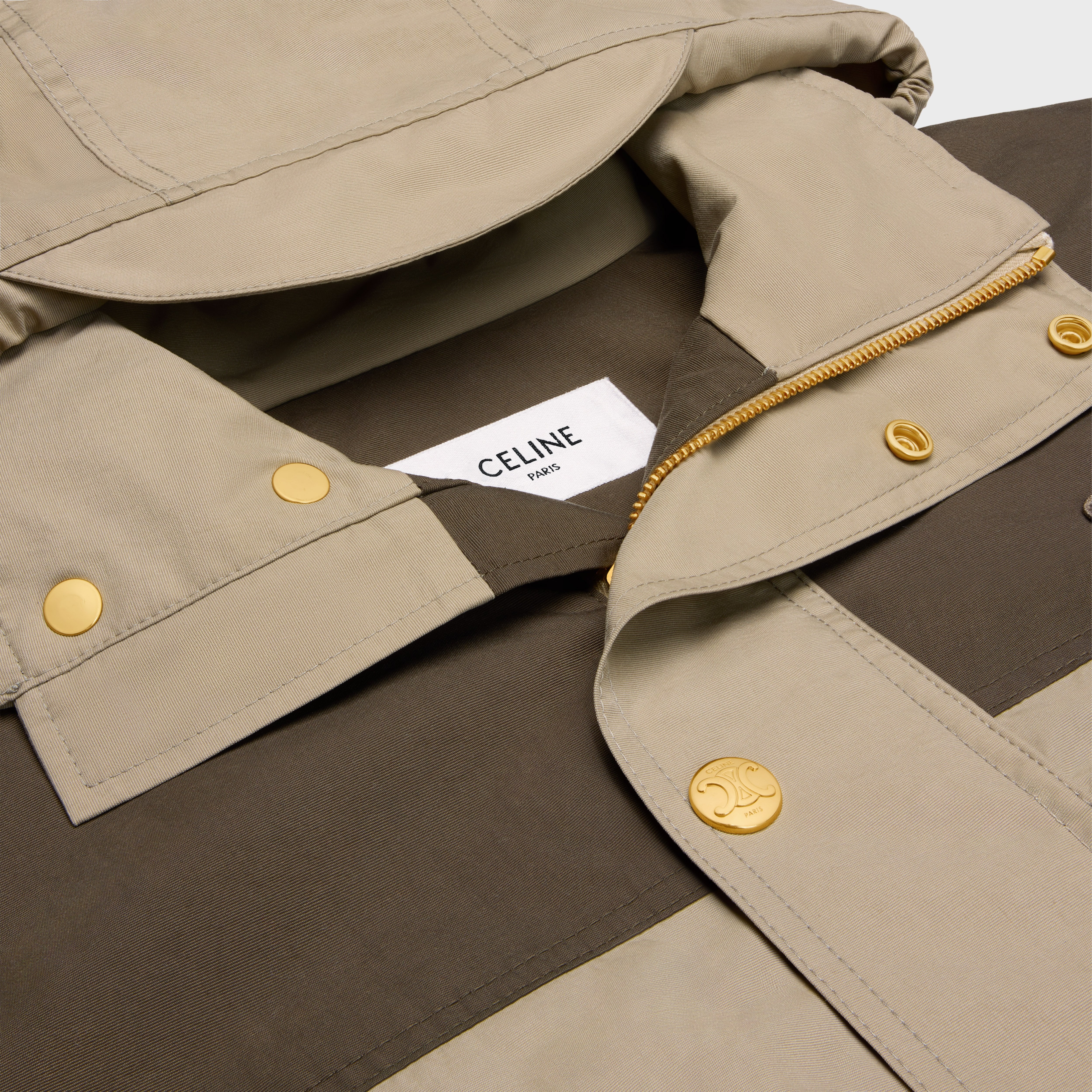 TRIOMPHE WINDBREAKER IN NYLON - BEIGE