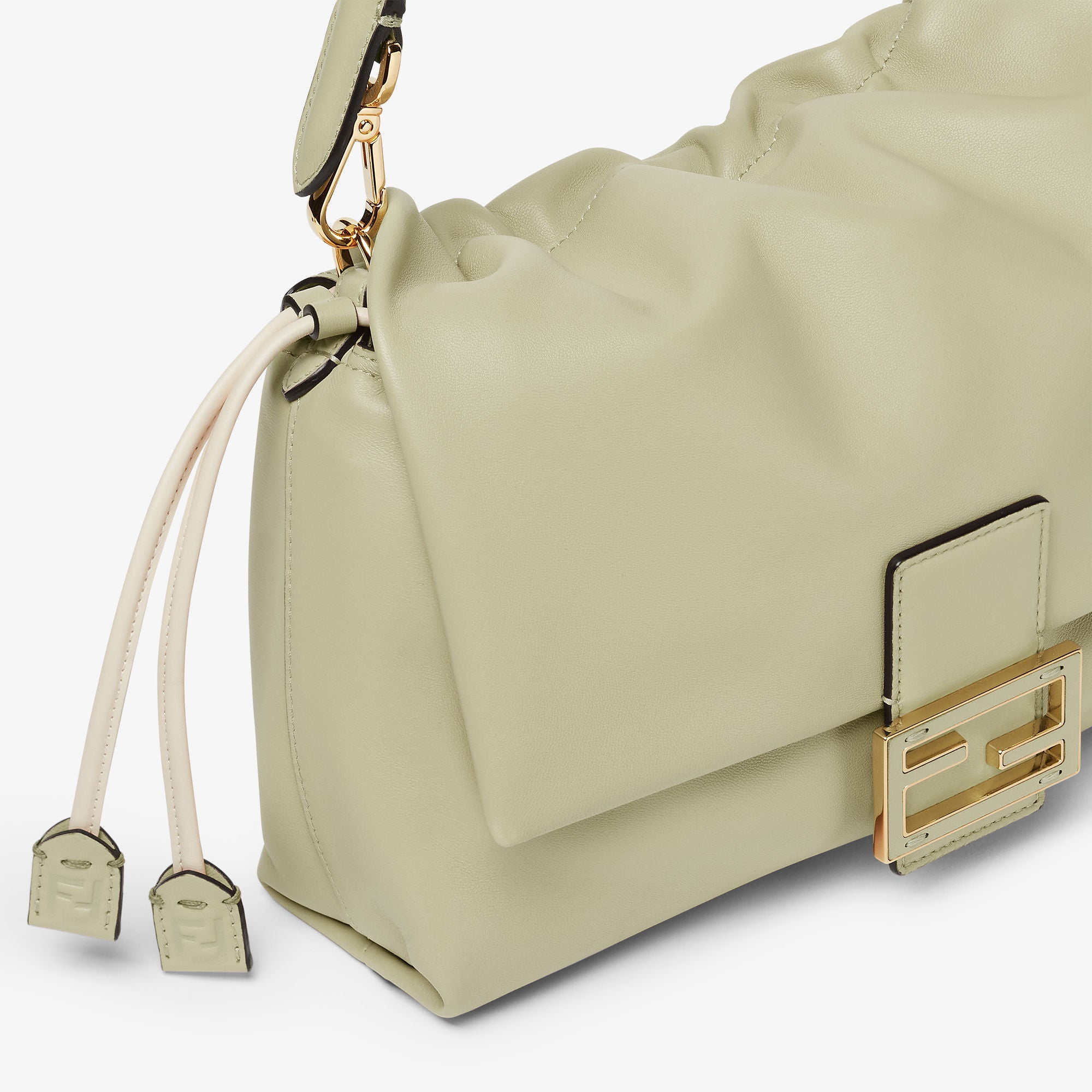 Mamma Baguette Medium Sage green nappa leather bag