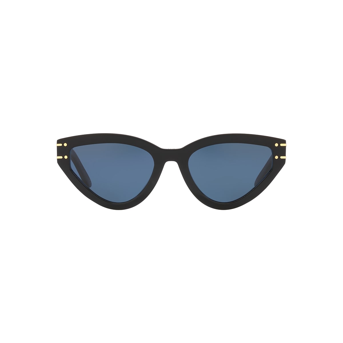 DIOR DiorSignature B2U Black Shiny - Women Luxury Sunglasses, Blue Lens