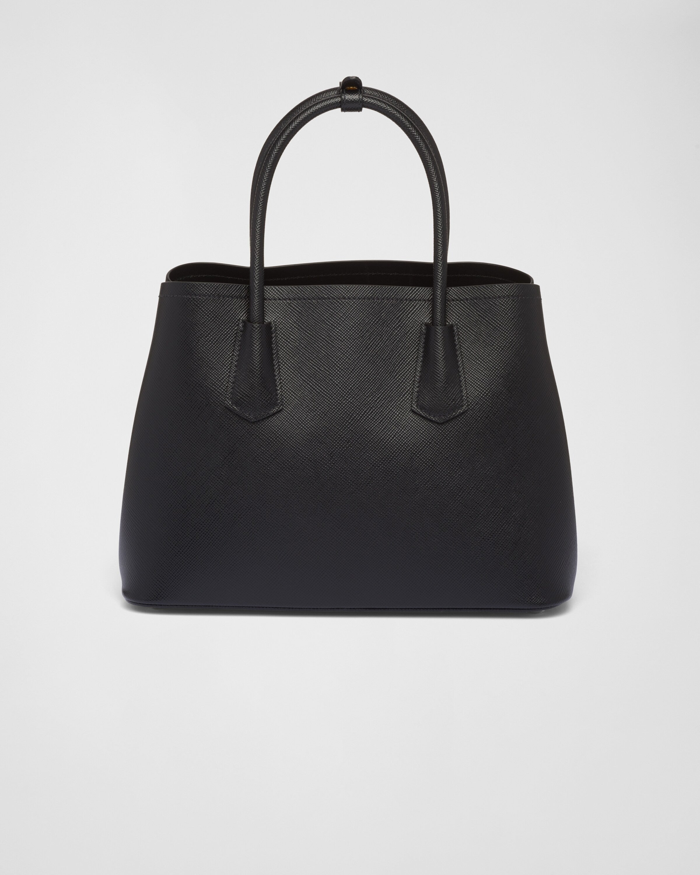 Medium Prada Double Saffiano leather bag Black