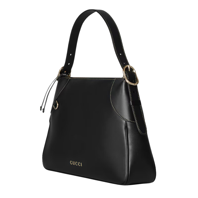 Gucci Medium Shoulder Bag Black Leather