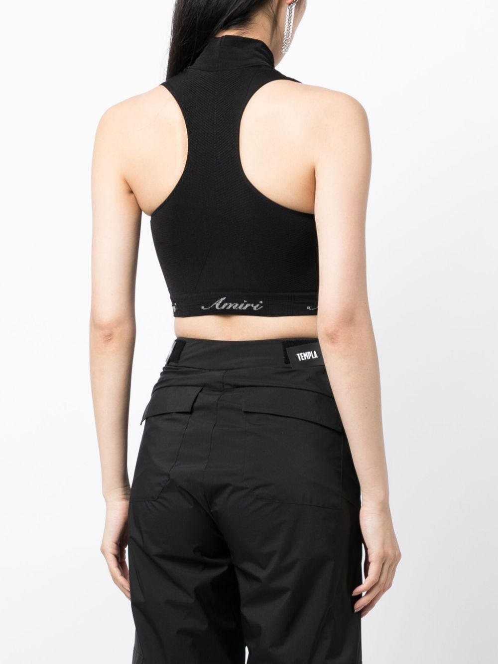 Logo-underband cropped top