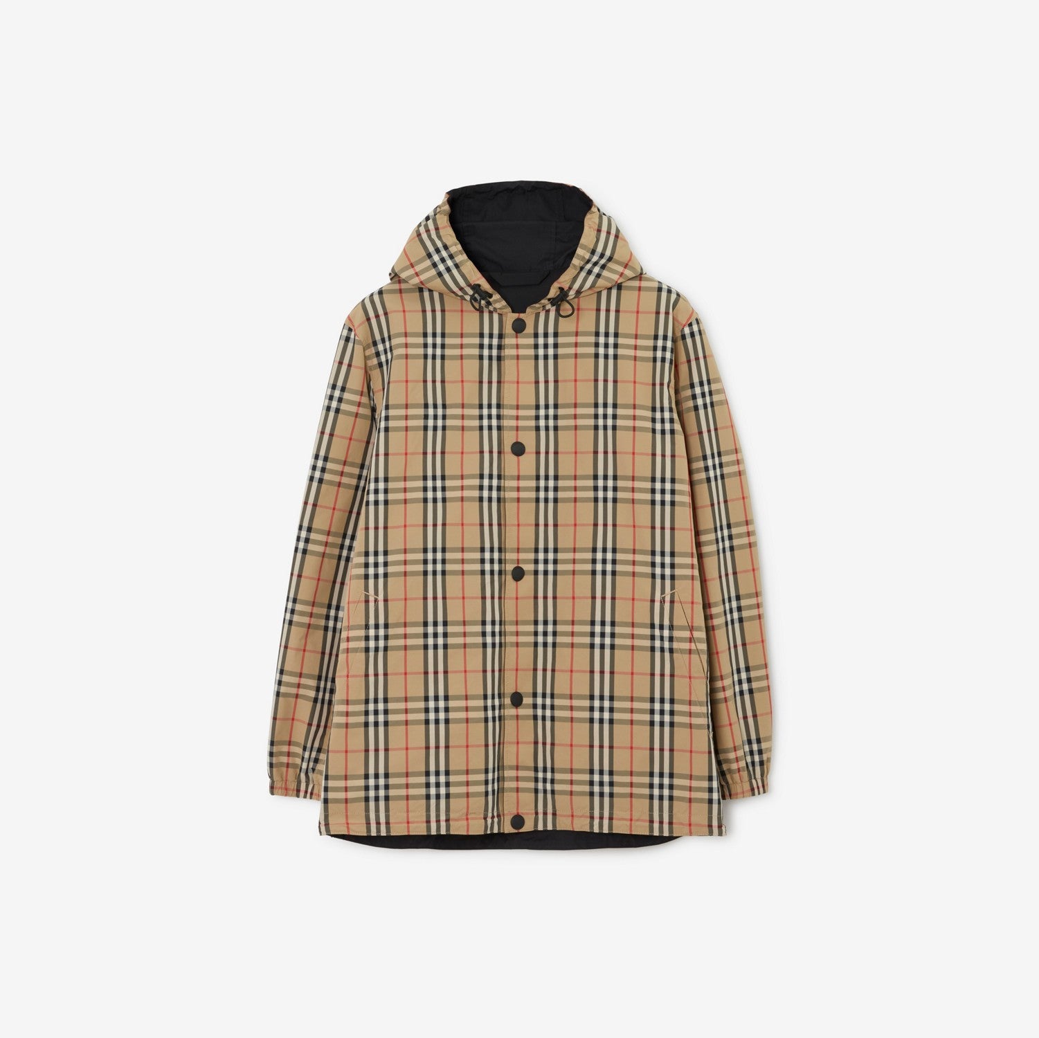 Reversible Check Nylon Jacket - Archive beige