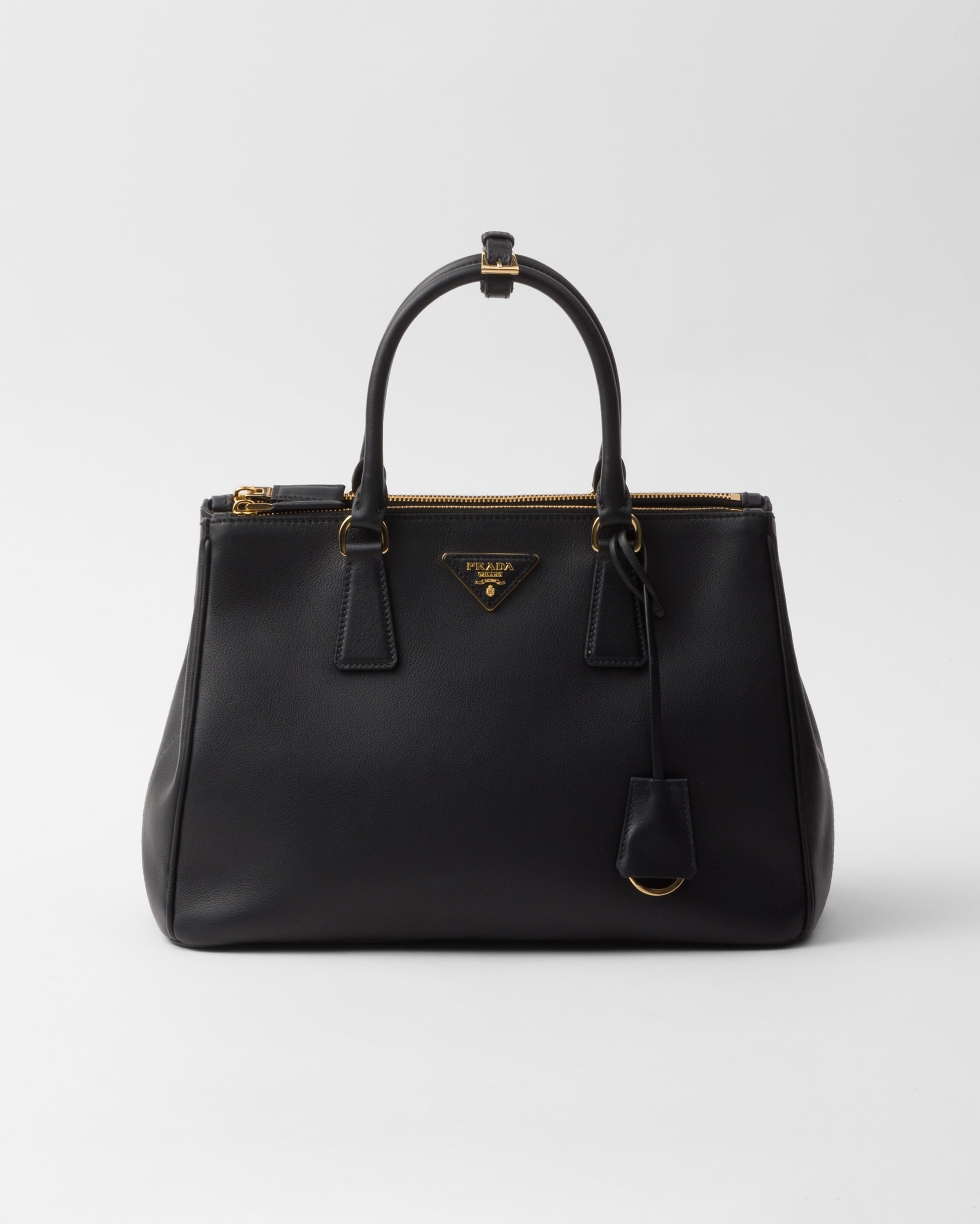 Large Prada Galleria leather bag Black