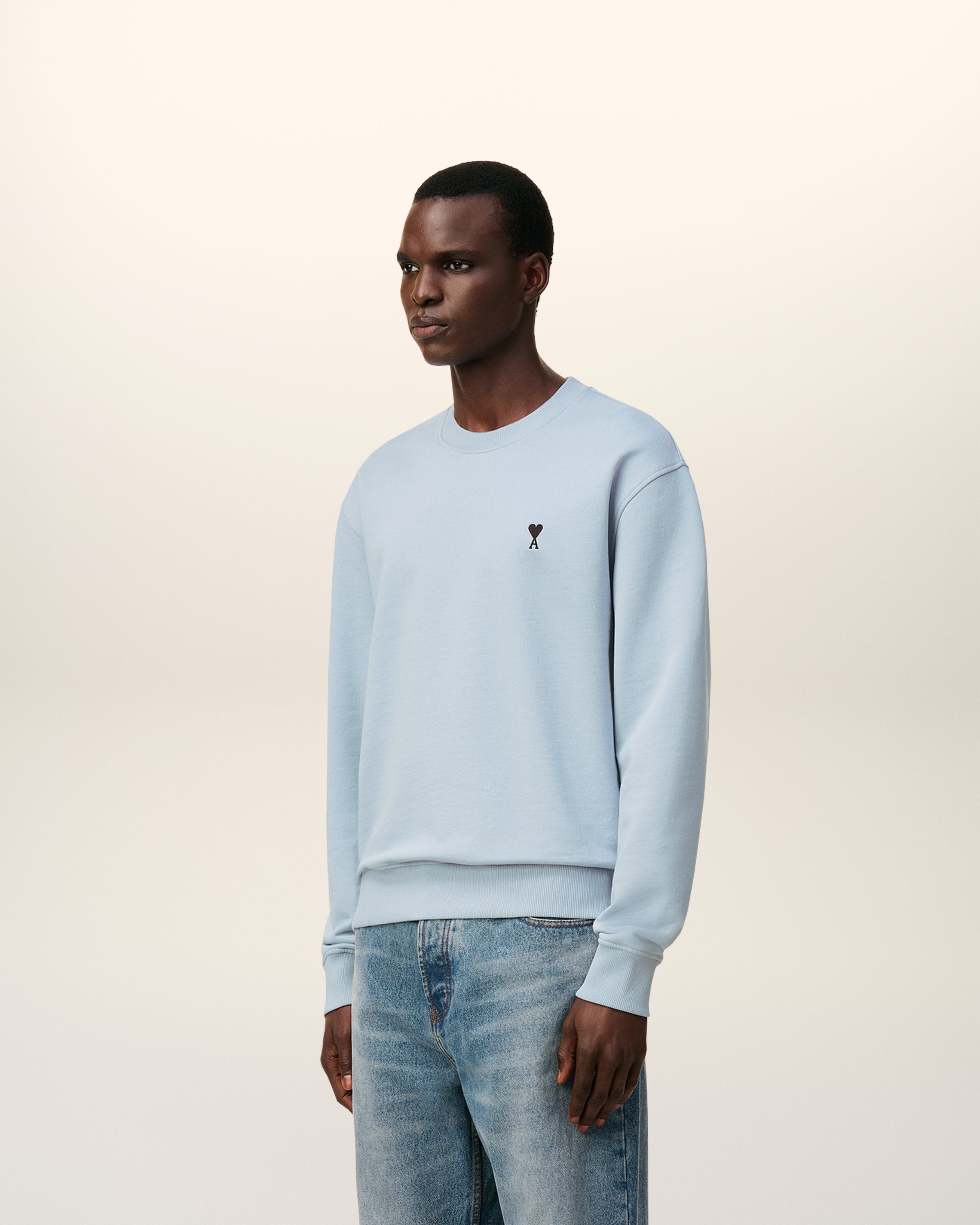 Blue Cotton Ami De Coeur Sweatshirt SKY