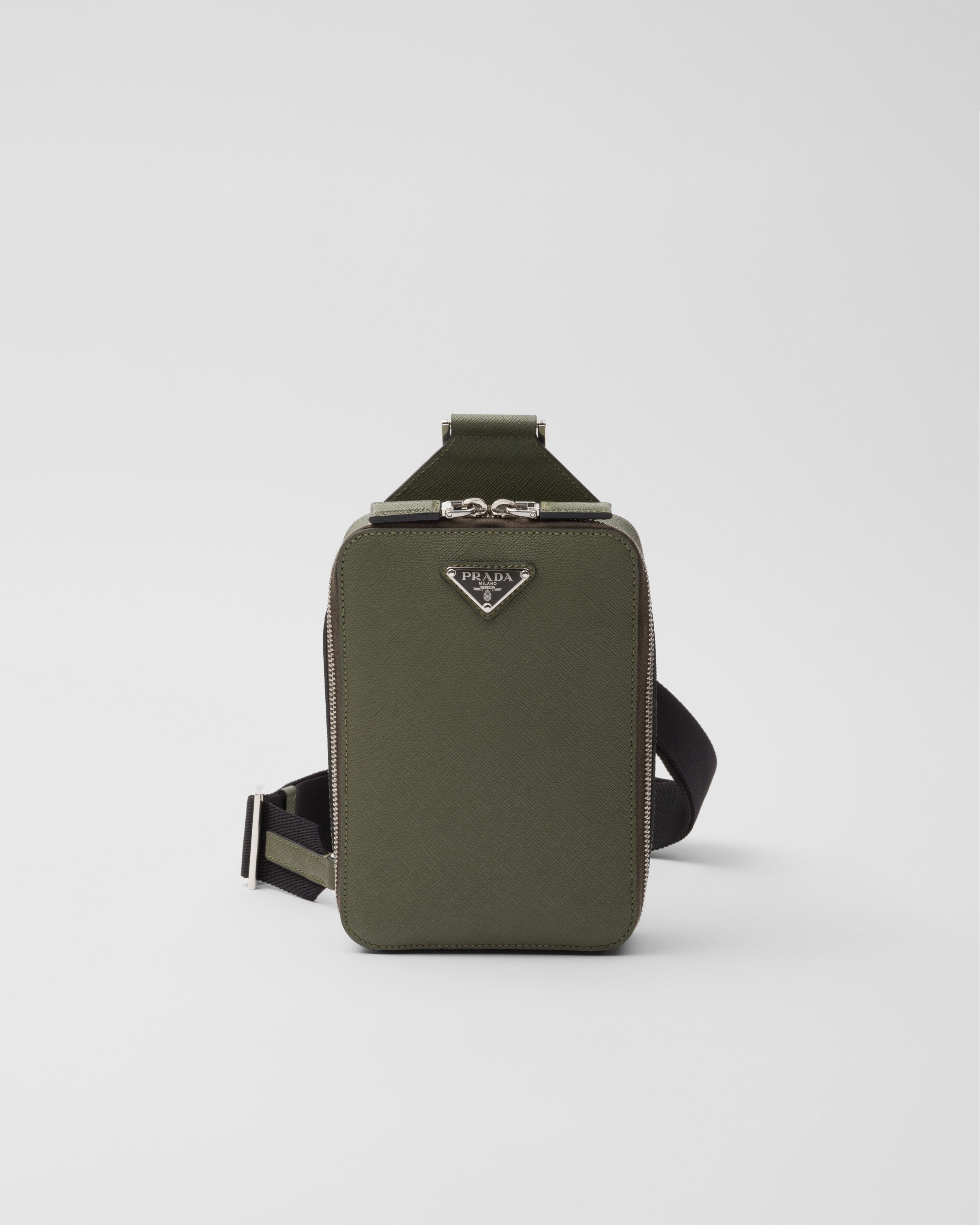 Prada Brique Saffiano leather bag Loden Green