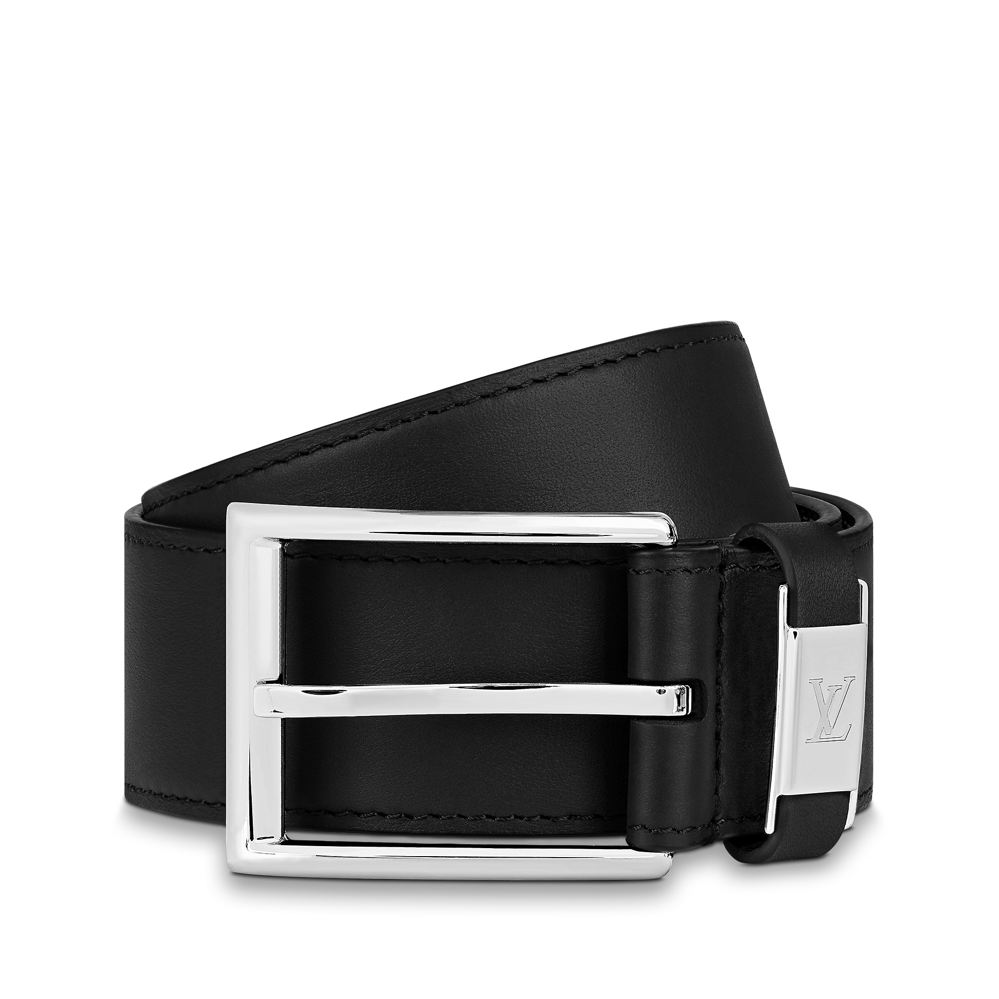 LV City Pin 35mm Belt Other Leathers - Black