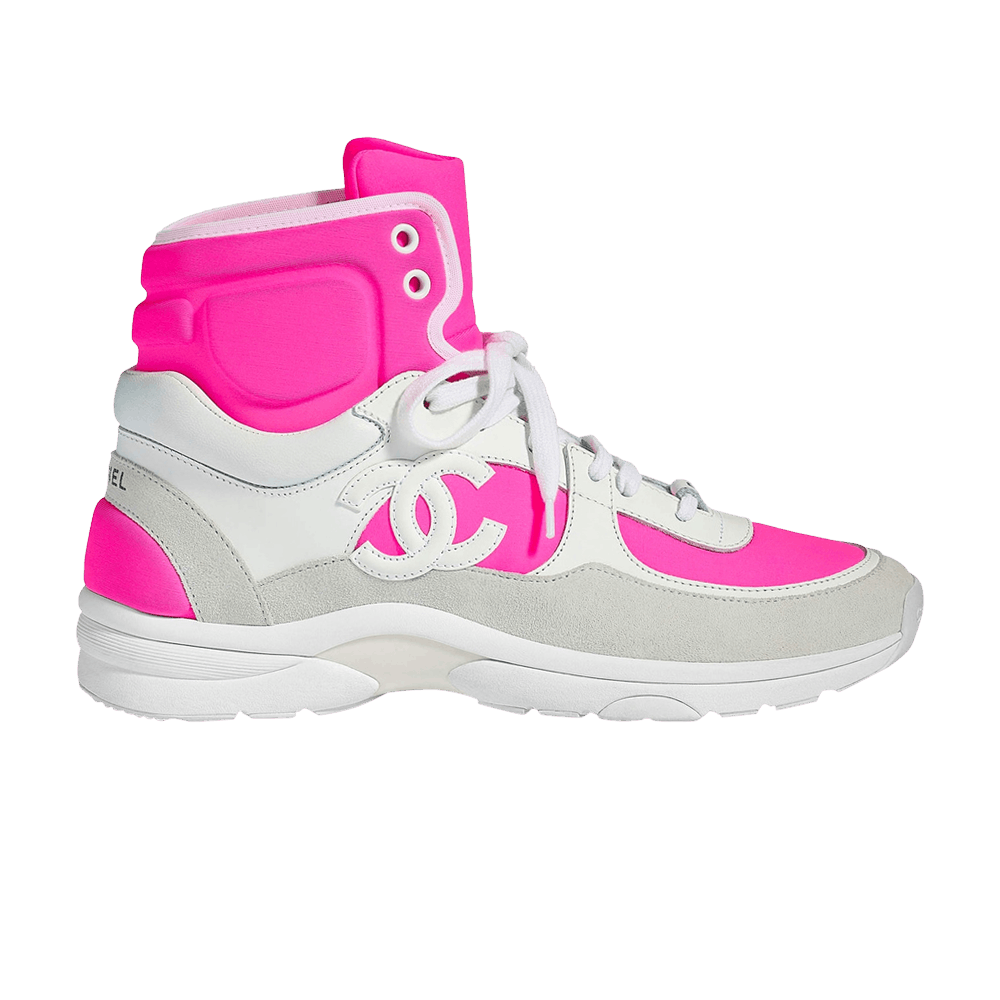 Chanel Calfskin Sneaker High 'Fluo Pink'