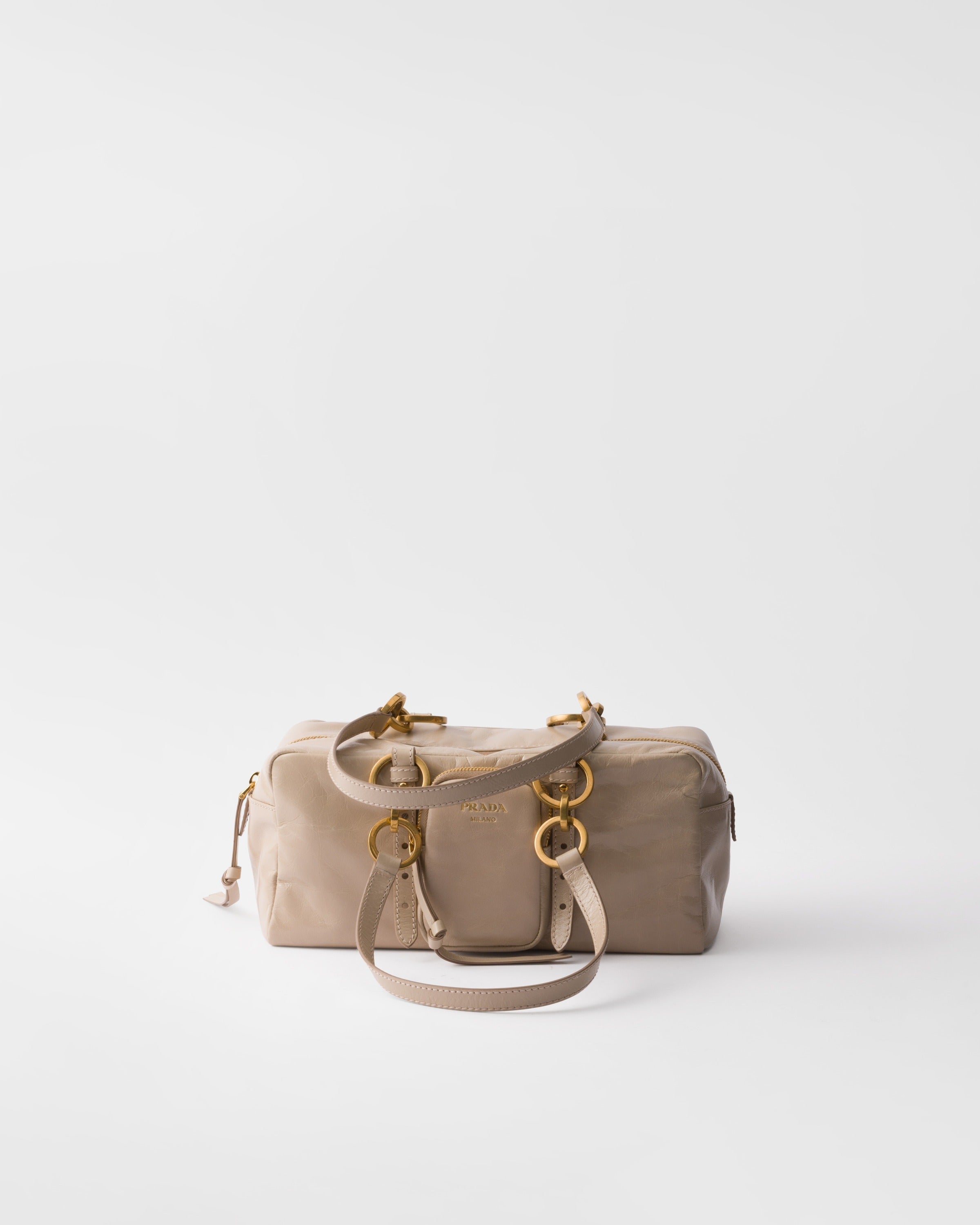 Prada Dangle medium leather top-handle bag Powder Pink