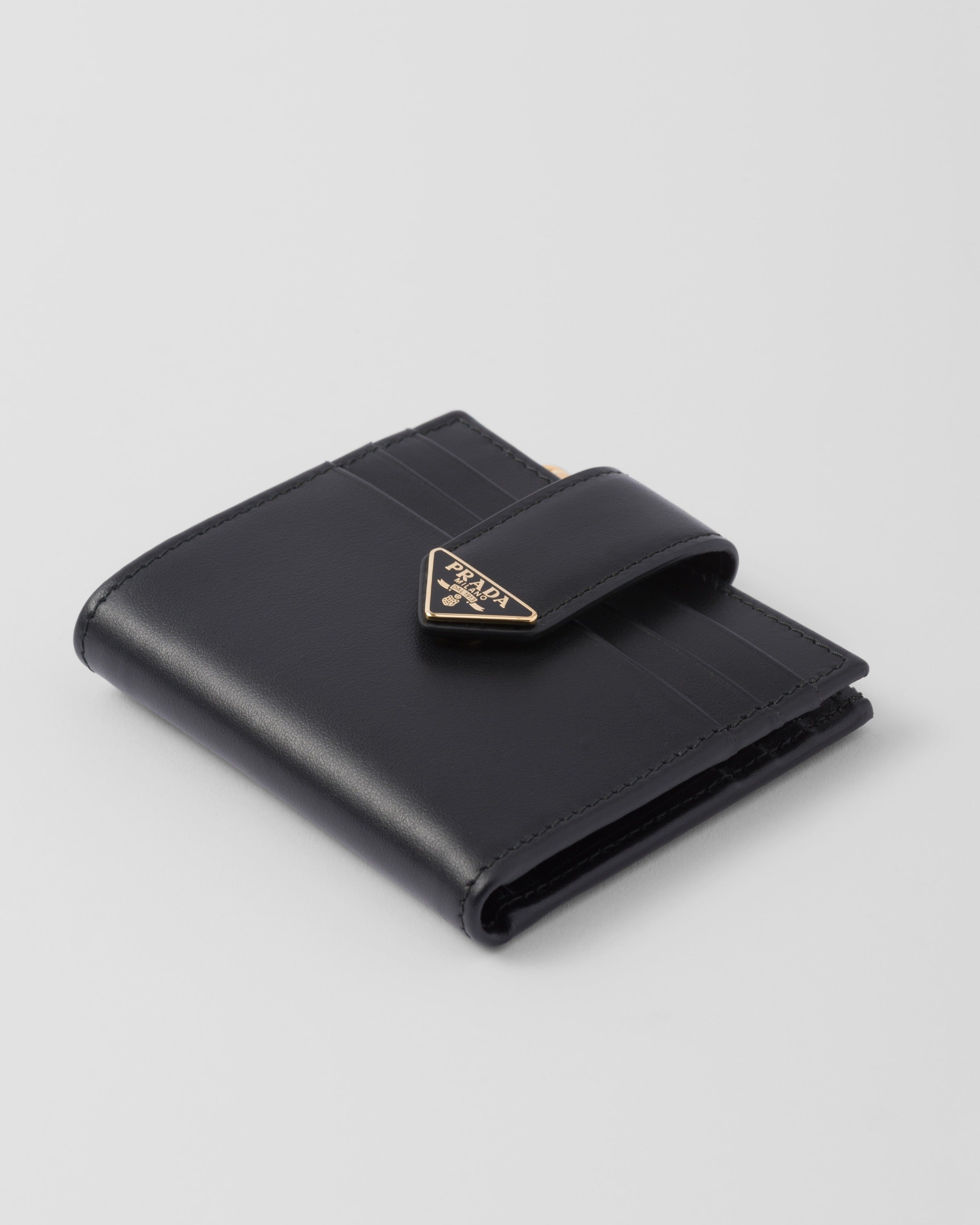 Small leather wallet Black