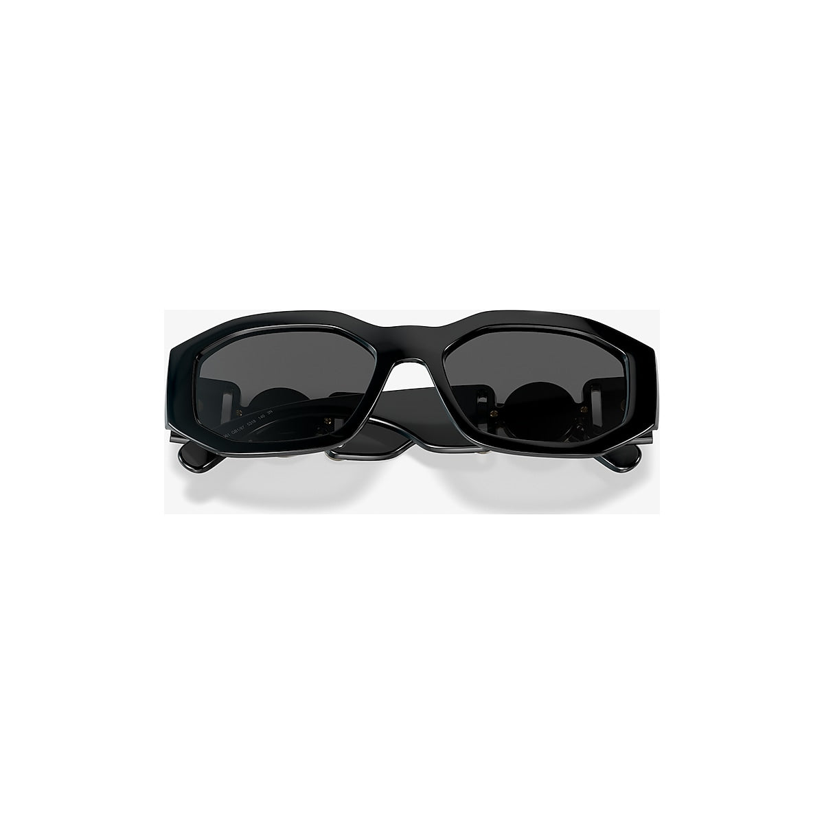 VERSACE VE4361 Biggie Black - Men Luxury Sunglasses, Dark Grey Lens