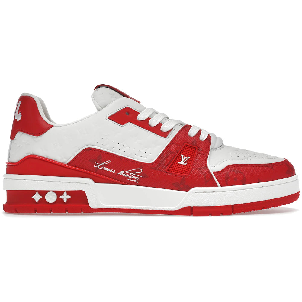 Louis Vuitton Trainer #54 Signature Red White