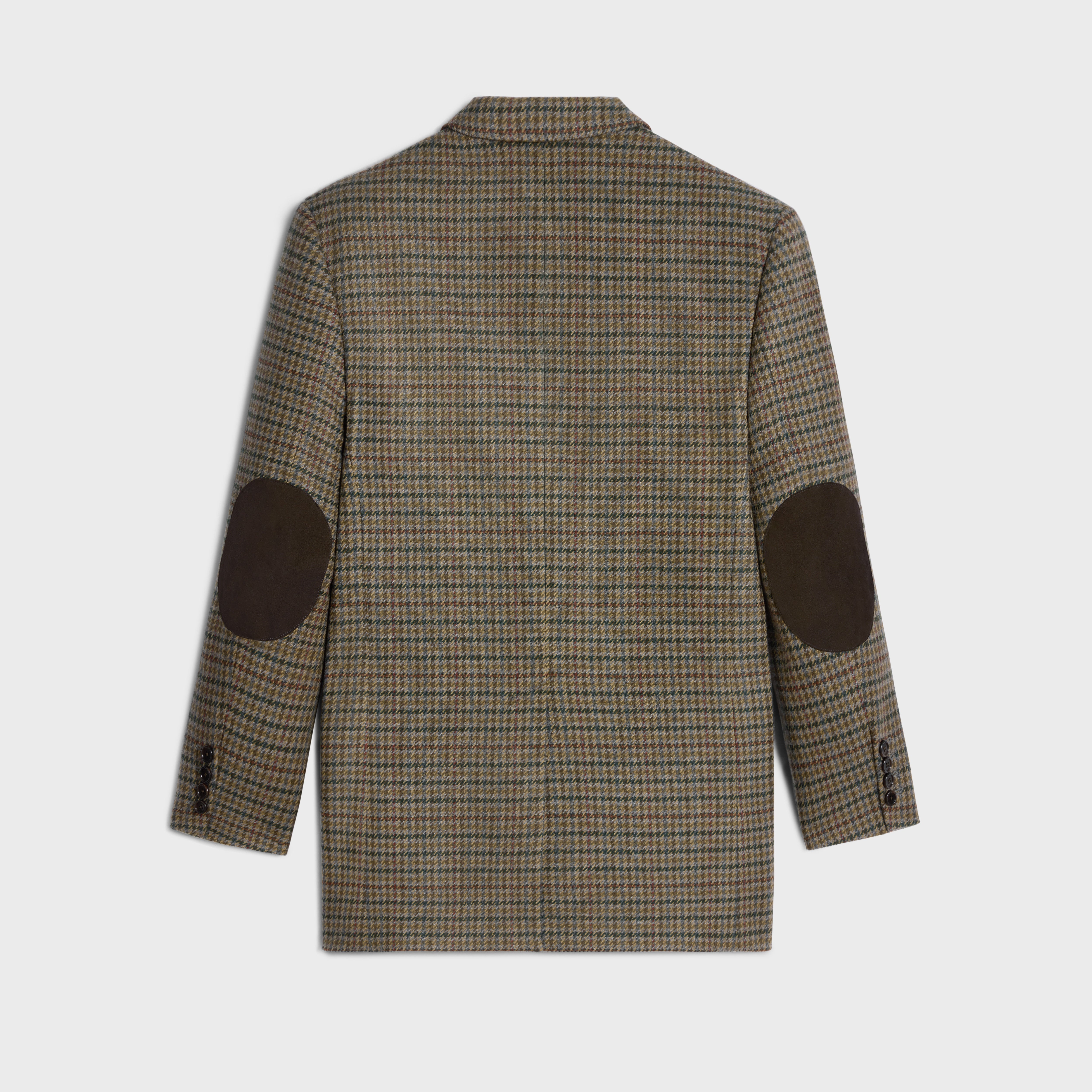 BNF BLAZER IN CHECKED CASHMERE - CAMEL/GRIS/FORET