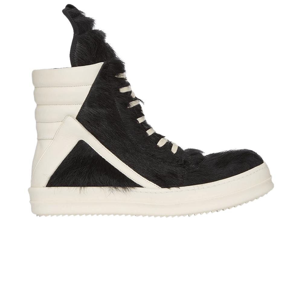 Rick Owens Lido Runway Geobasket High 'Black Milk'