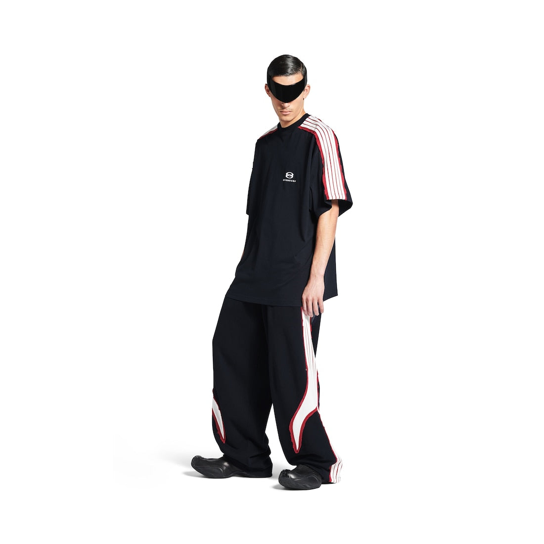 Unity Sports Icon Oversized T-shirt in Faded Black/White