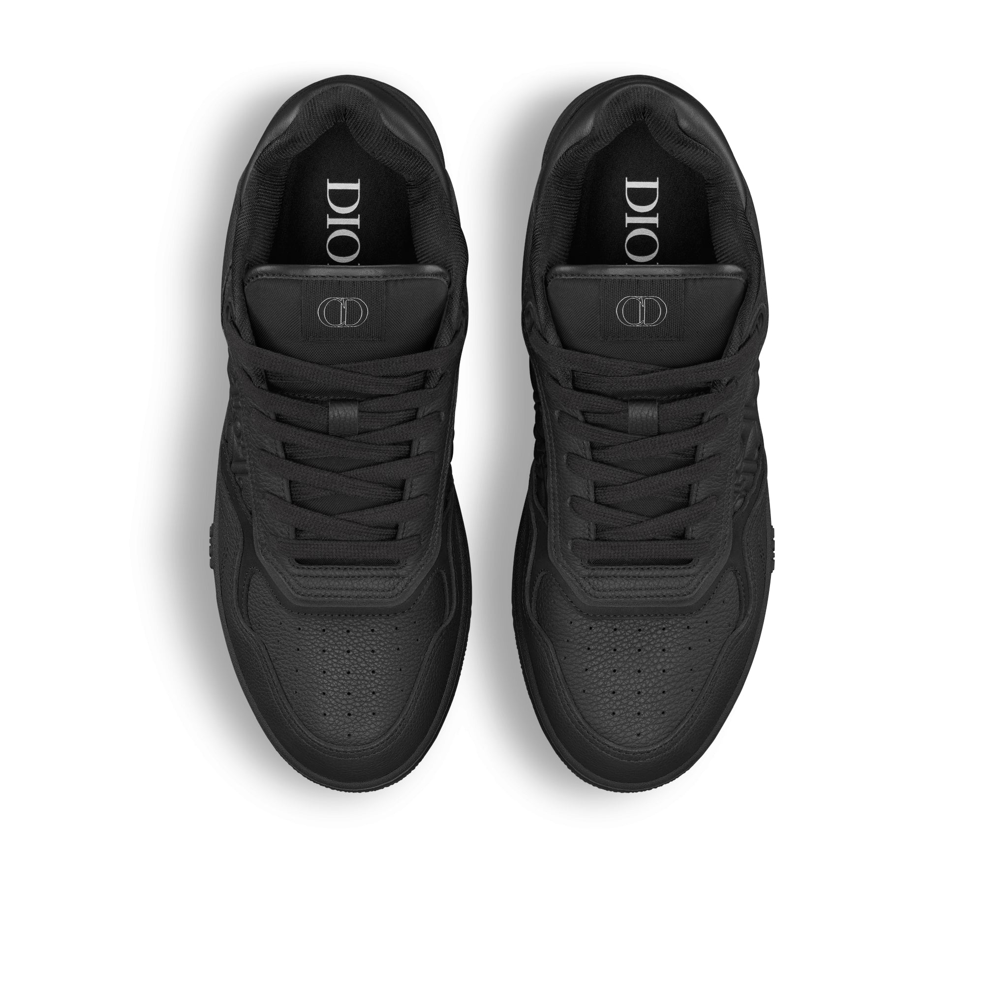 B27 Low-Top Sneaker - Black Grained Calfskin and Black Dior Gravity Leather