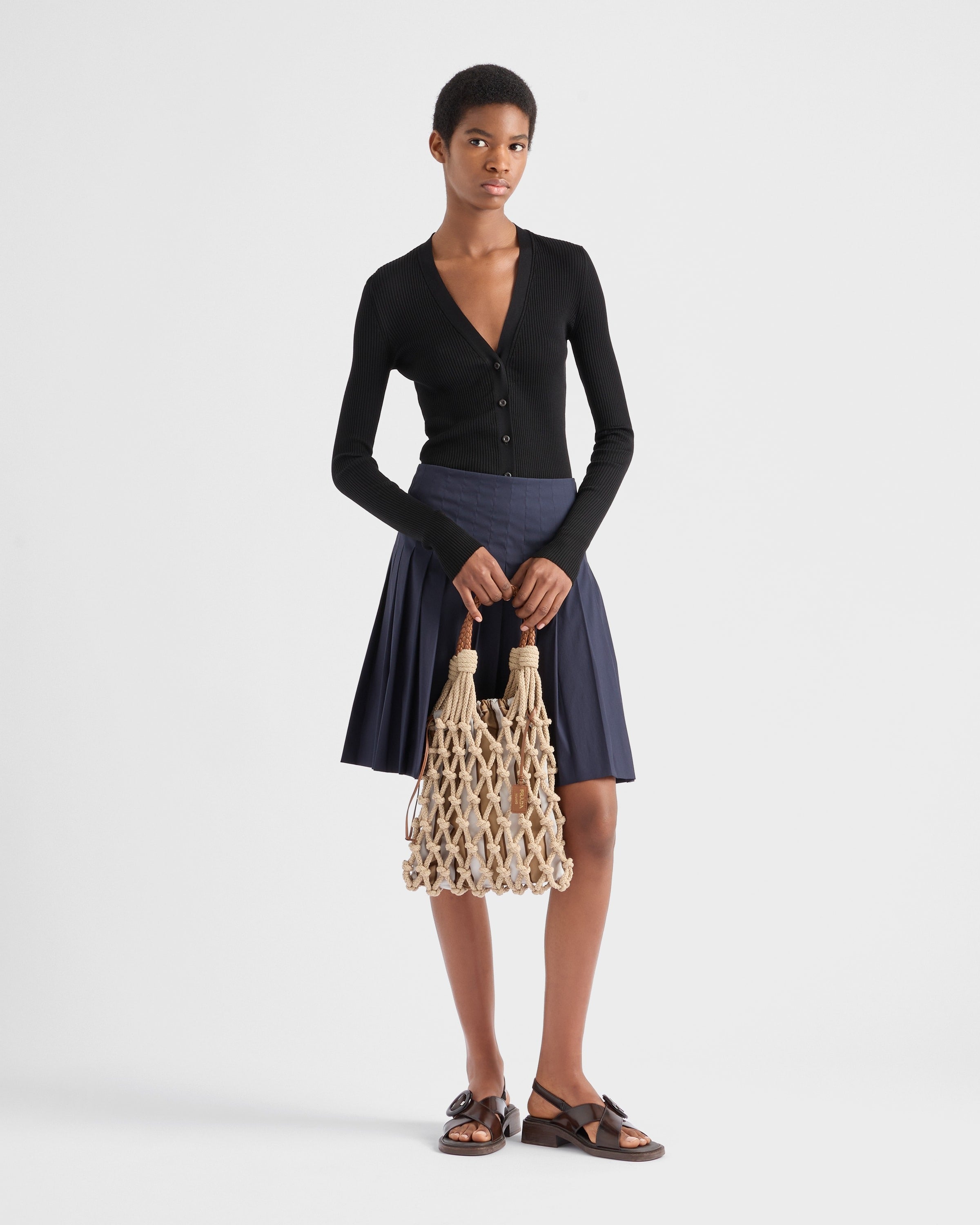 Cotton cardigan Black