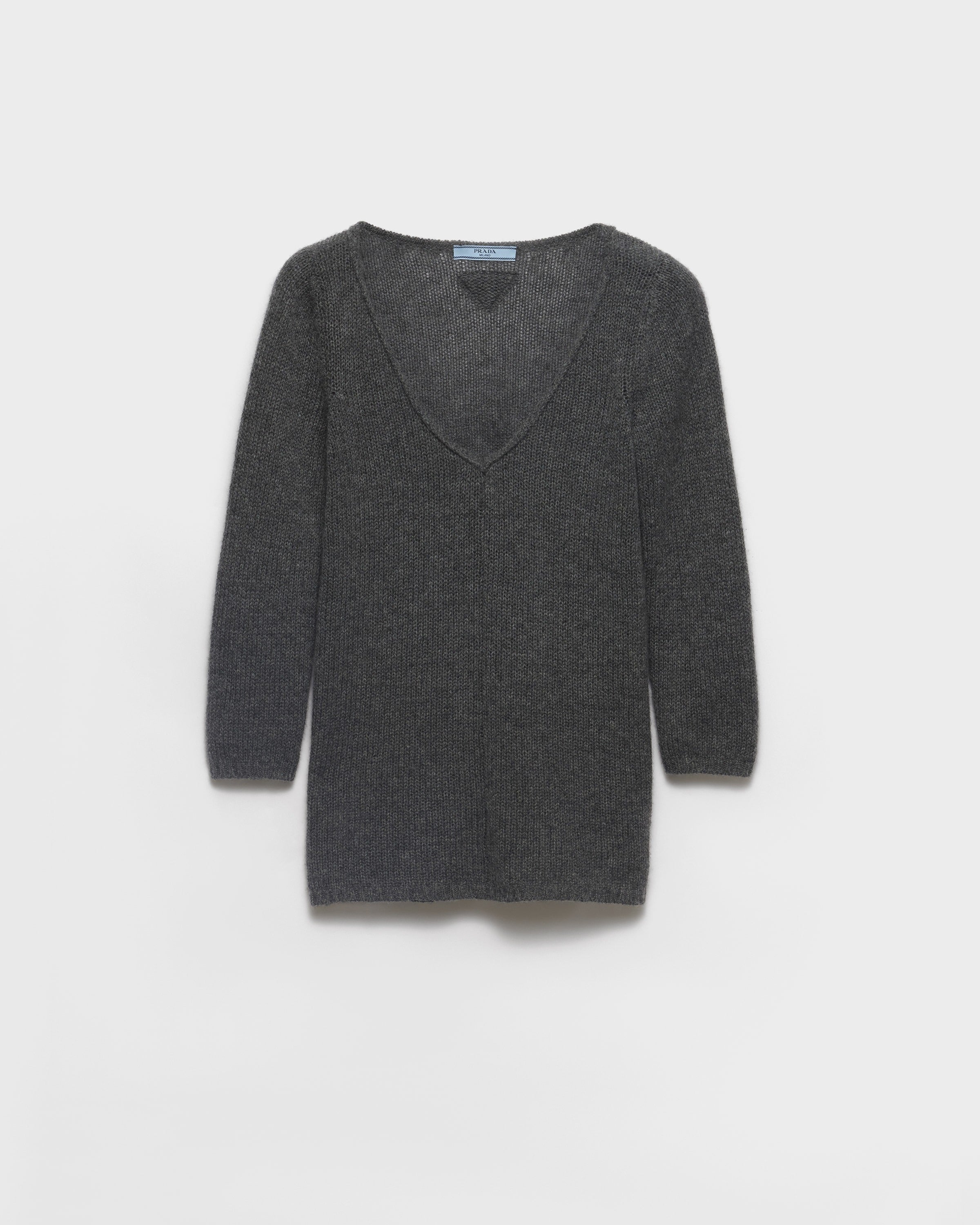 V-neck cashmere sweater Grey