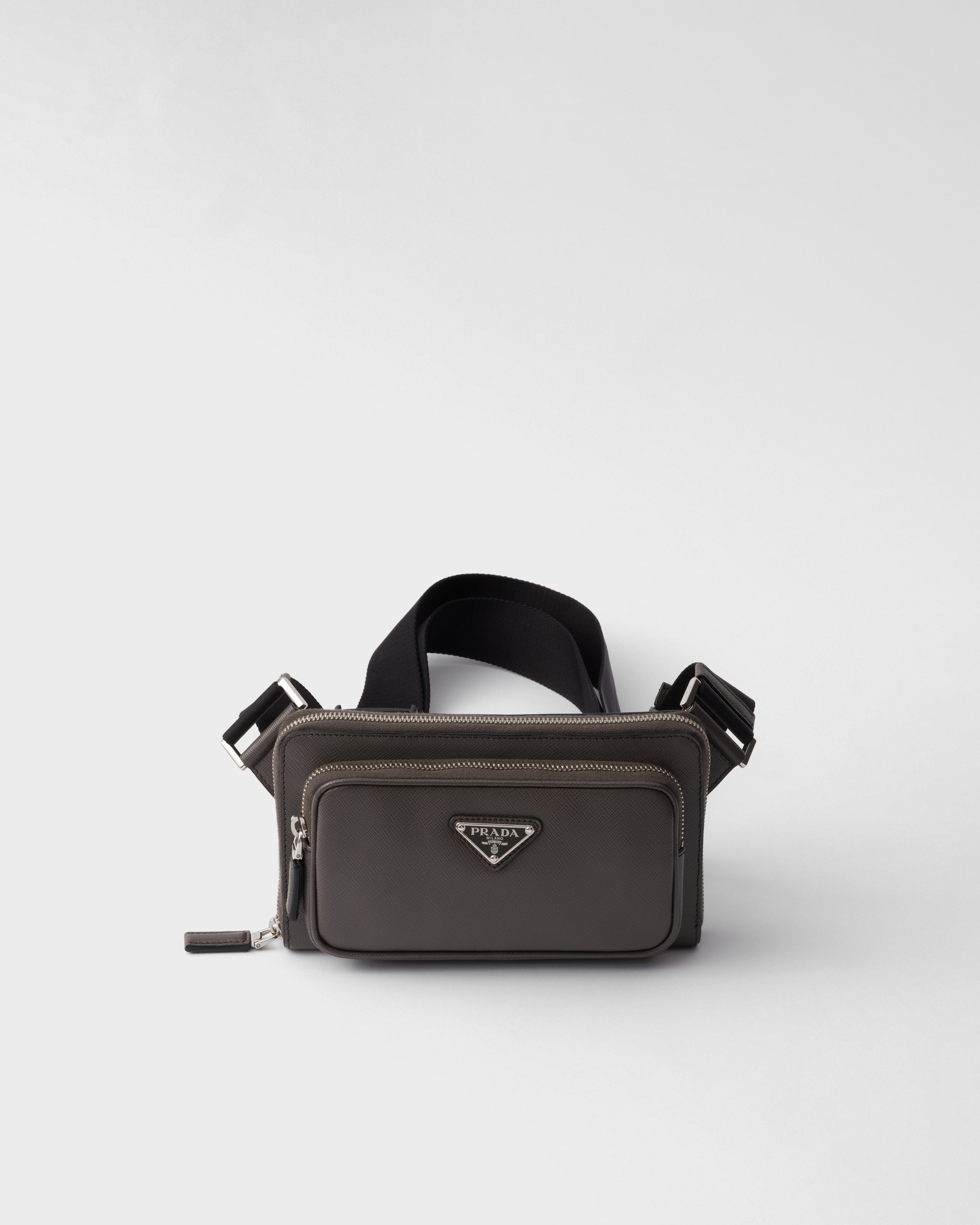 Saffiano leather belt bag Bamboo/Cork beige