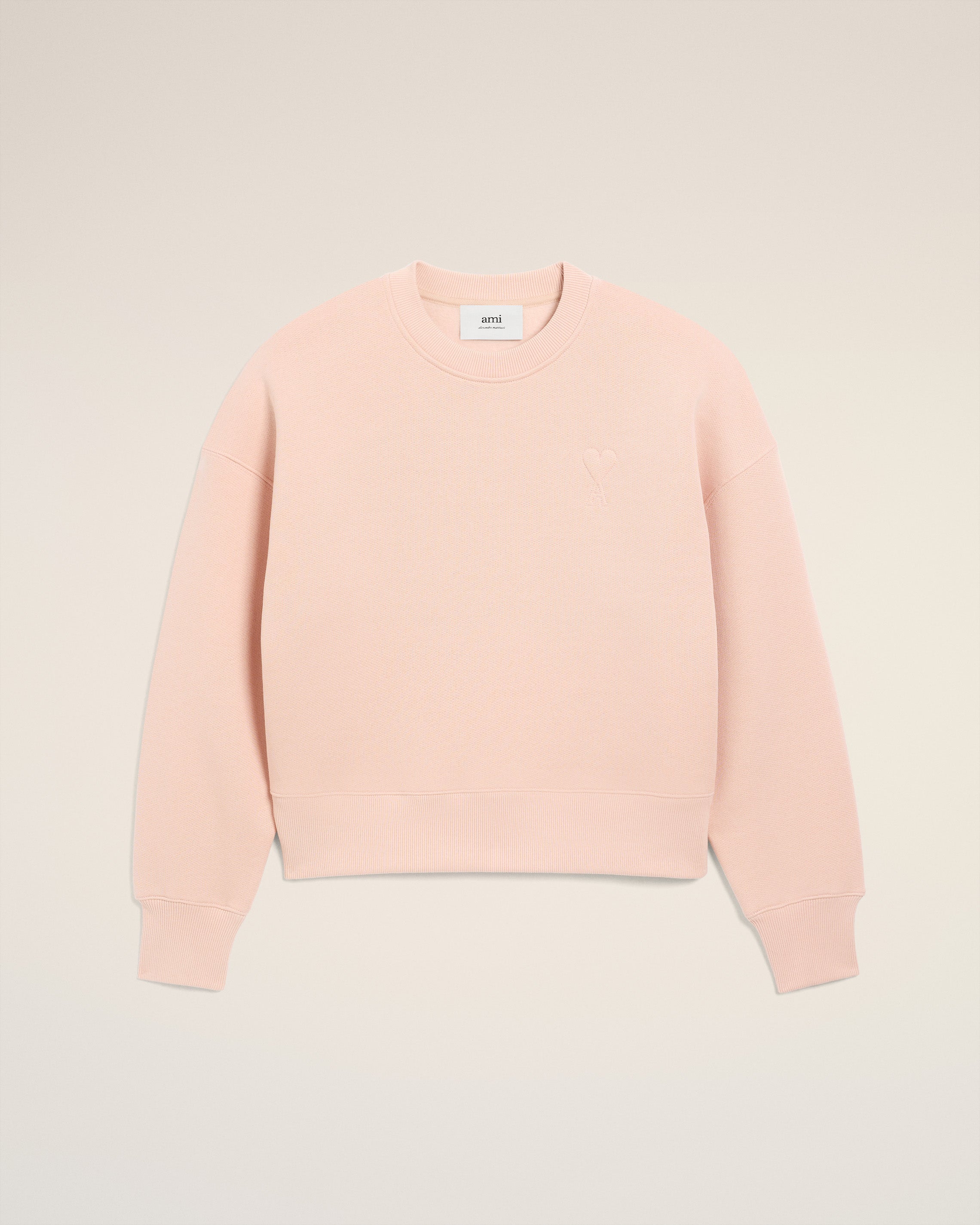 Pink Cotton Ami De Coeur Sweatshirt POWDER