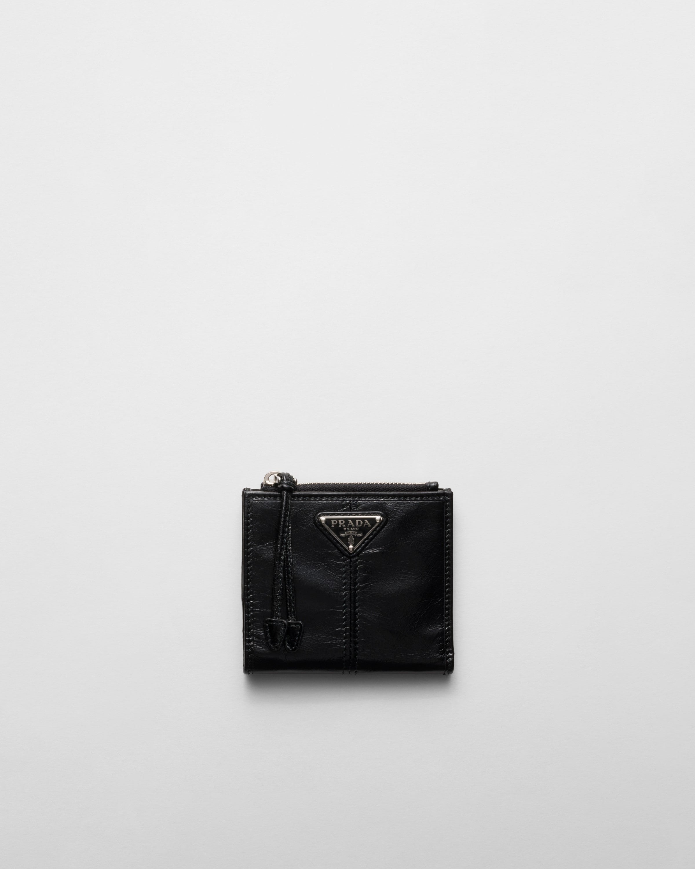 Small leather wallet Black