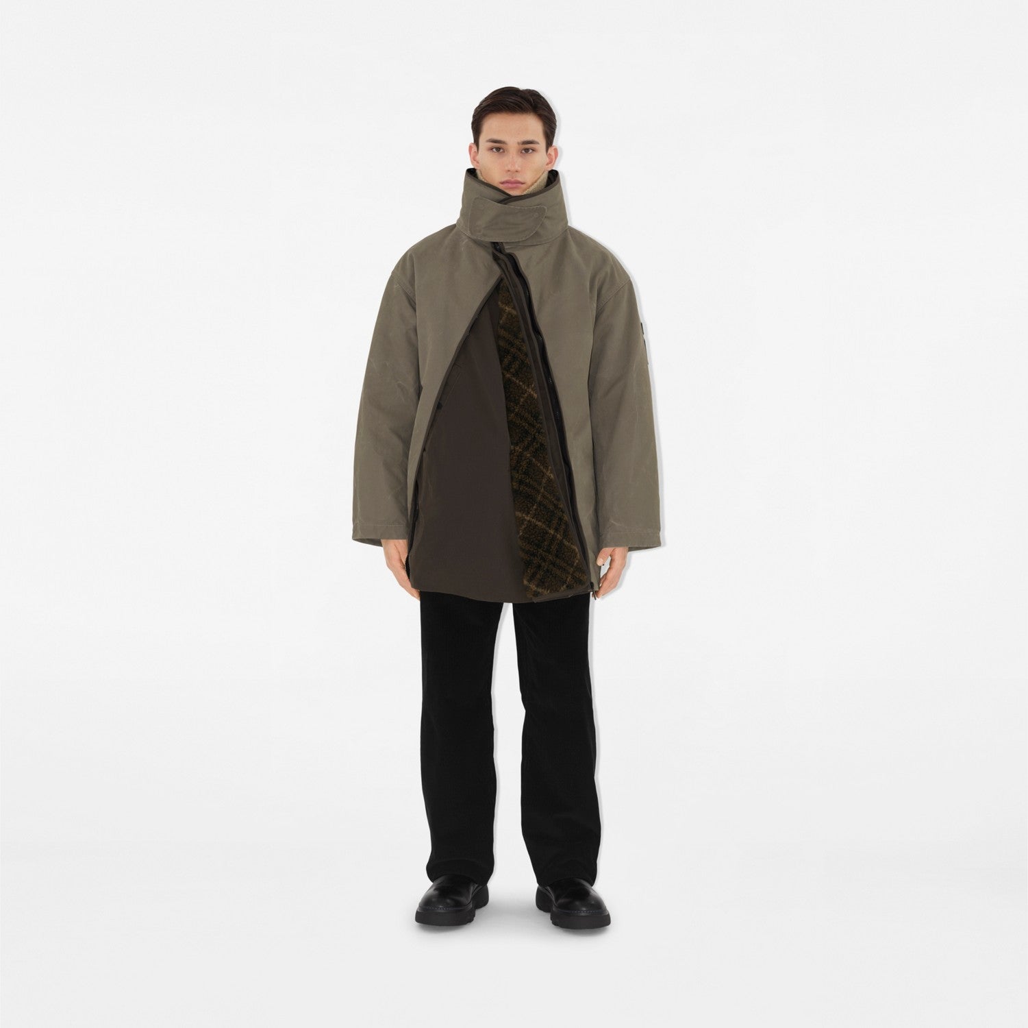 Detachable Warmer Cotton Parka - Mink