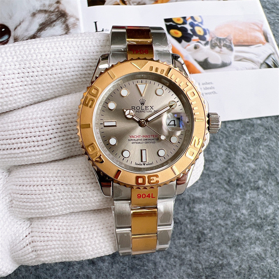 Rolex Yacht-Master 40mm Gold Silver Dial