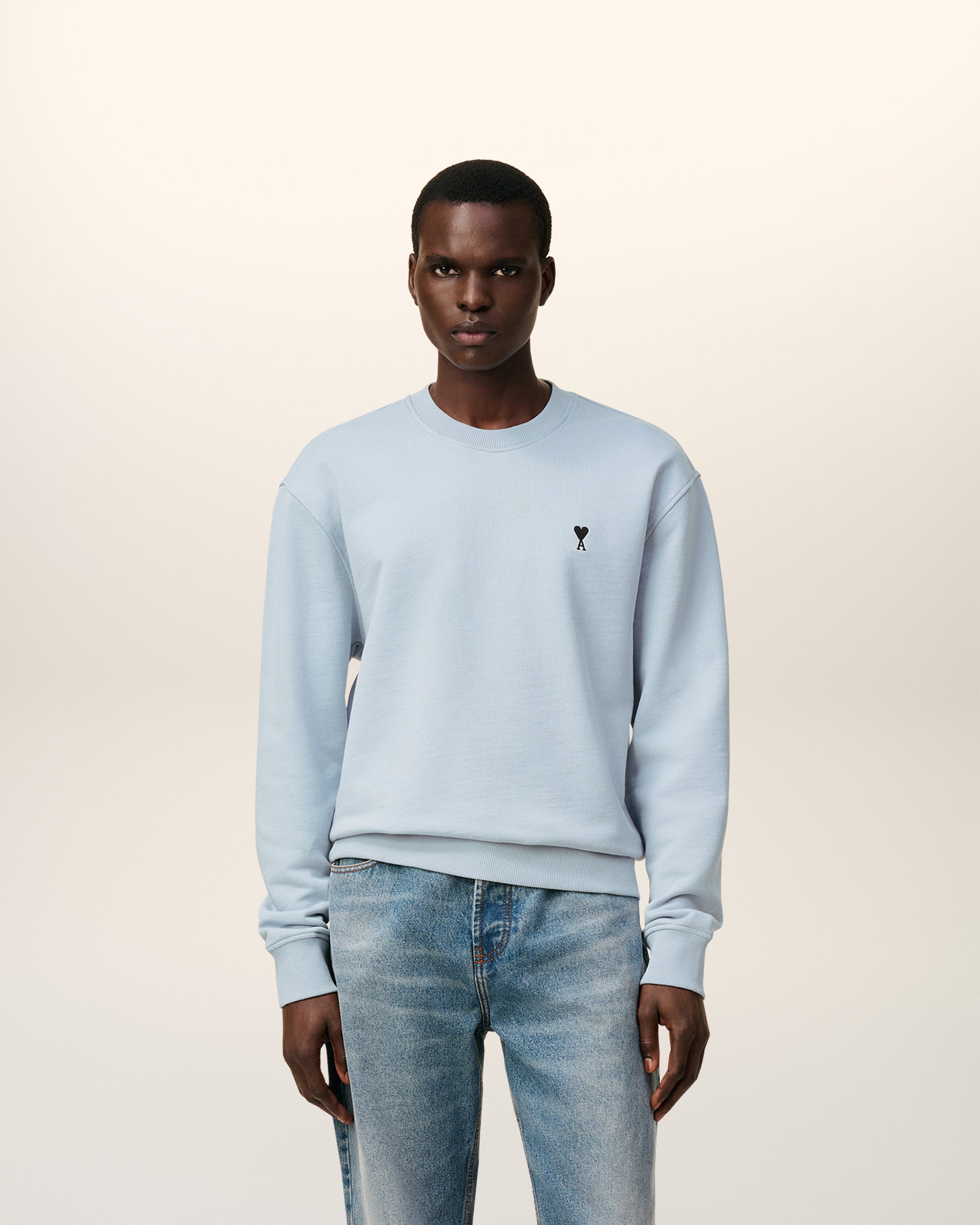Blue Cotton Ami De Coeur Sweatshirt SKY