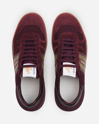 CLAY MESH SNEAKERS - BURGUNDY/GREEN