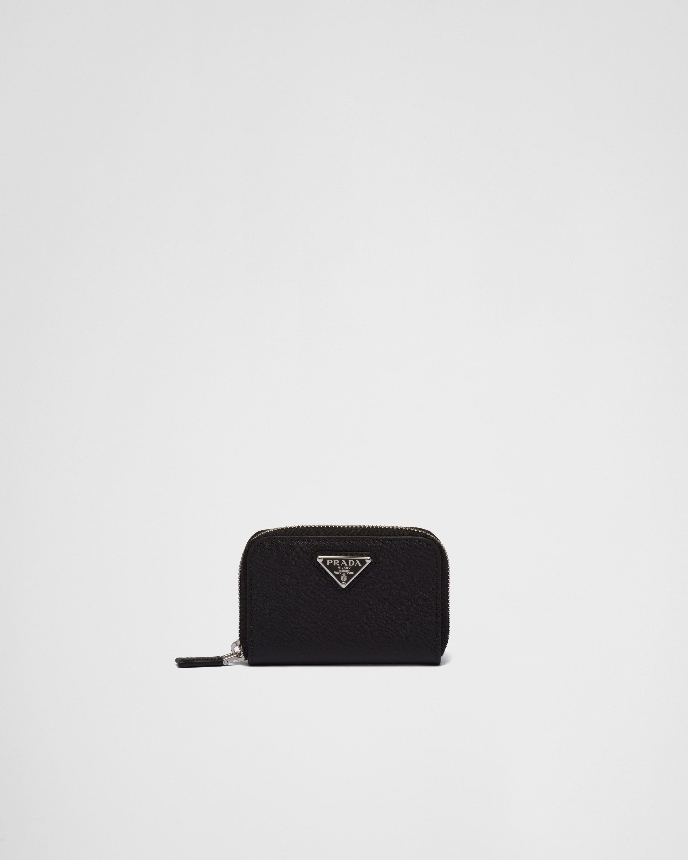 Saffiano coin purse Black