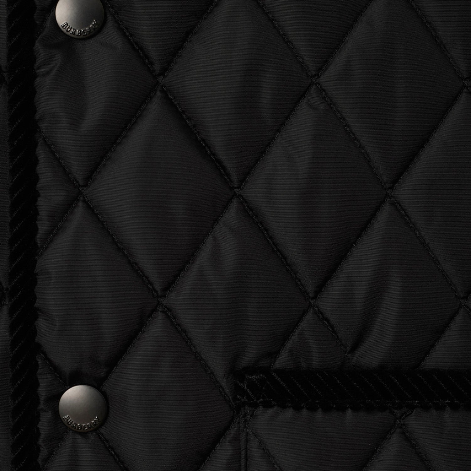 Quilted Nylon Gilet - Black