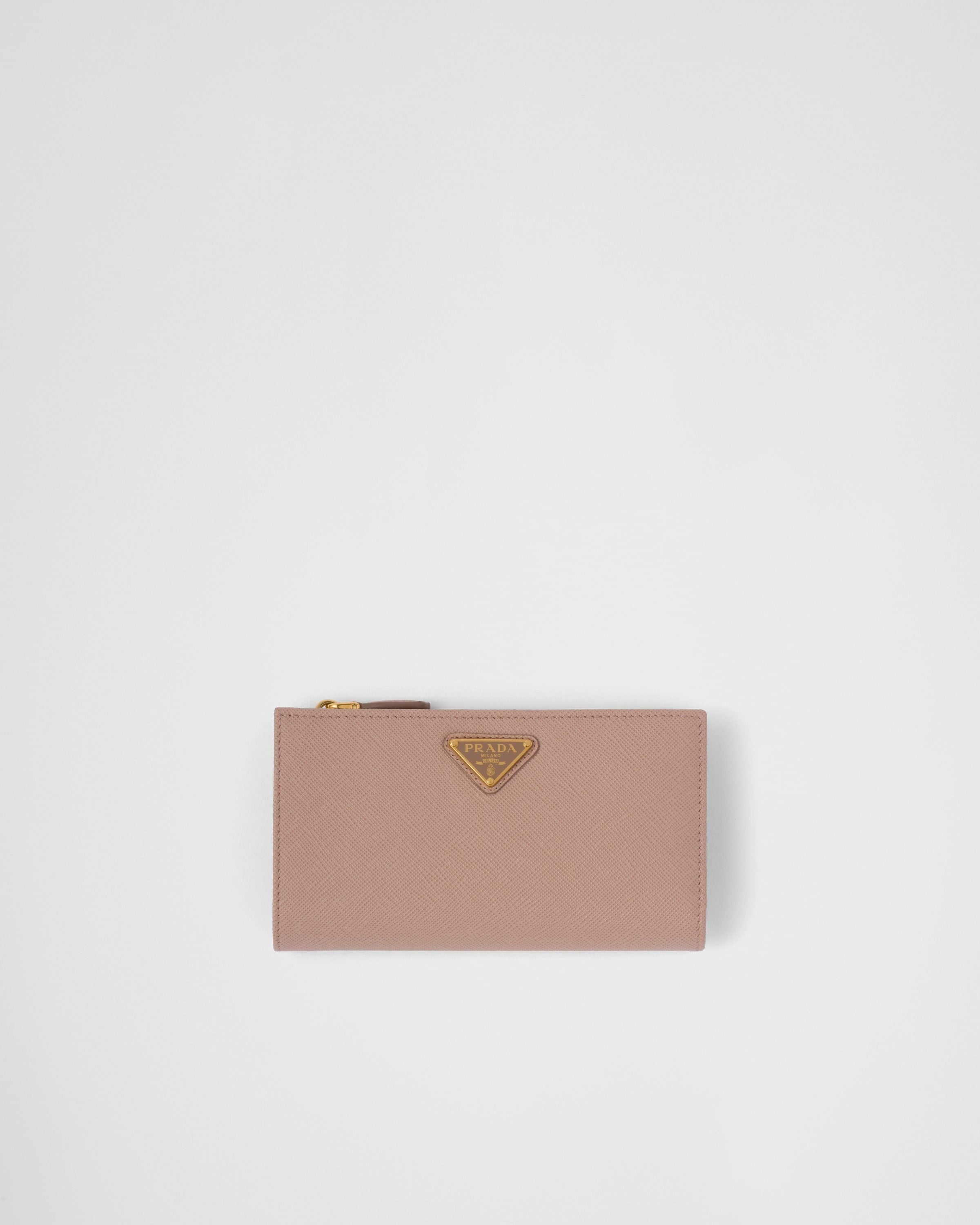 Large Saffiano leather wallet Powder Pink