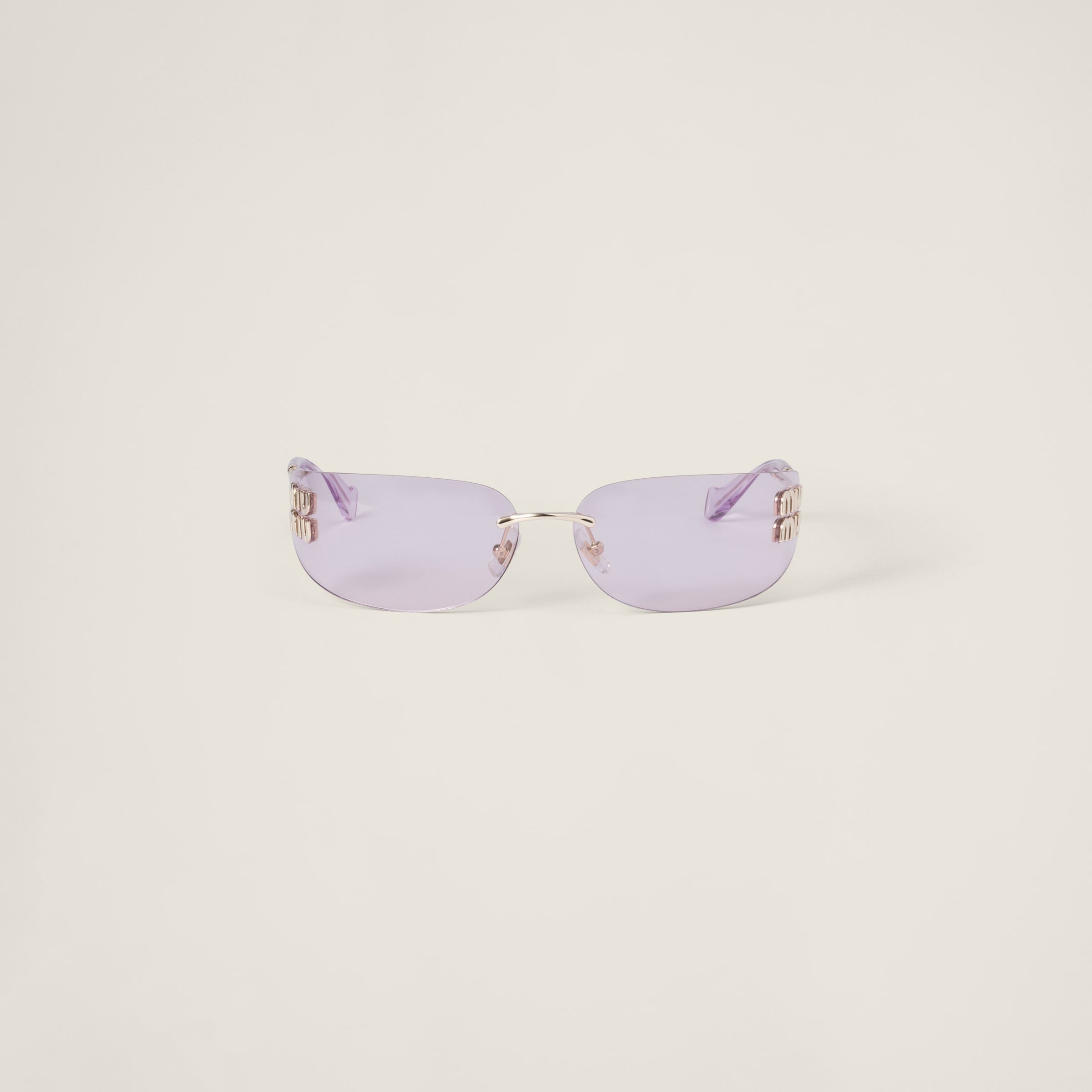 Miu Miu Logo sunglasses Light pink lenses
