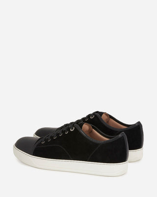 DBB1 LEATHER AND SUEDE SNEAKERS - BLACK