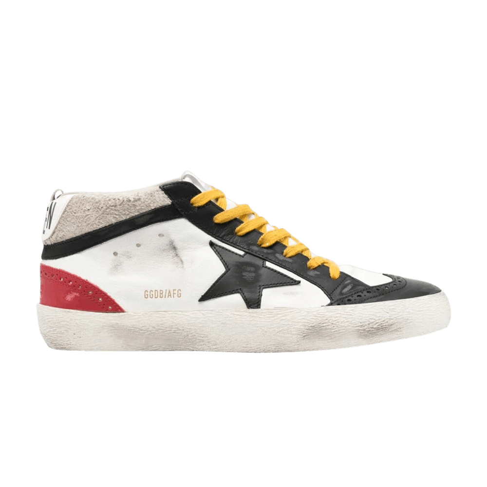 Golden Goose Mid Star 'Black Red Yellow'